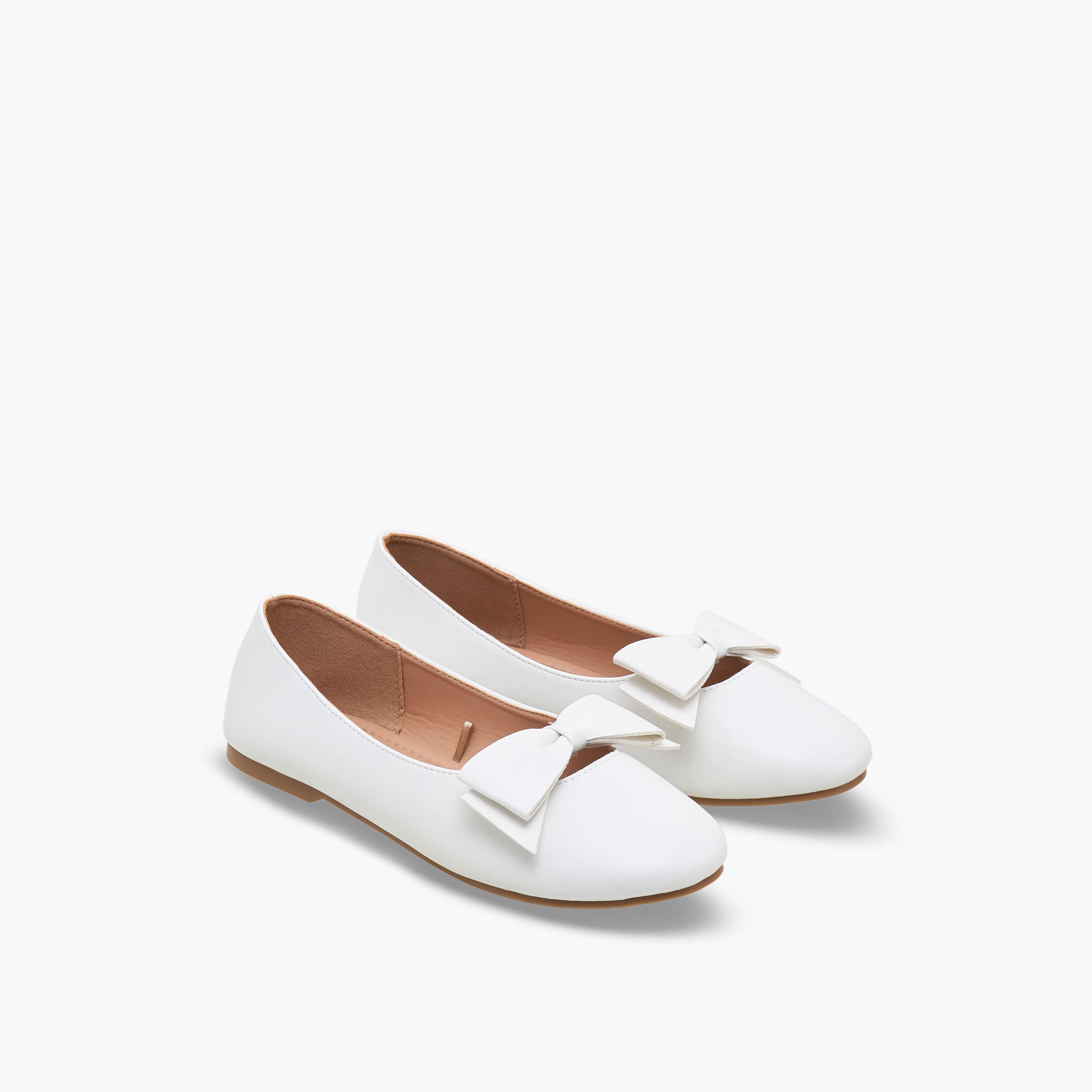 حذاء باليرينا بتفاصيل فيونكة للبنات من ليتل ميسي-girls-shoes-ballerinas-image-1