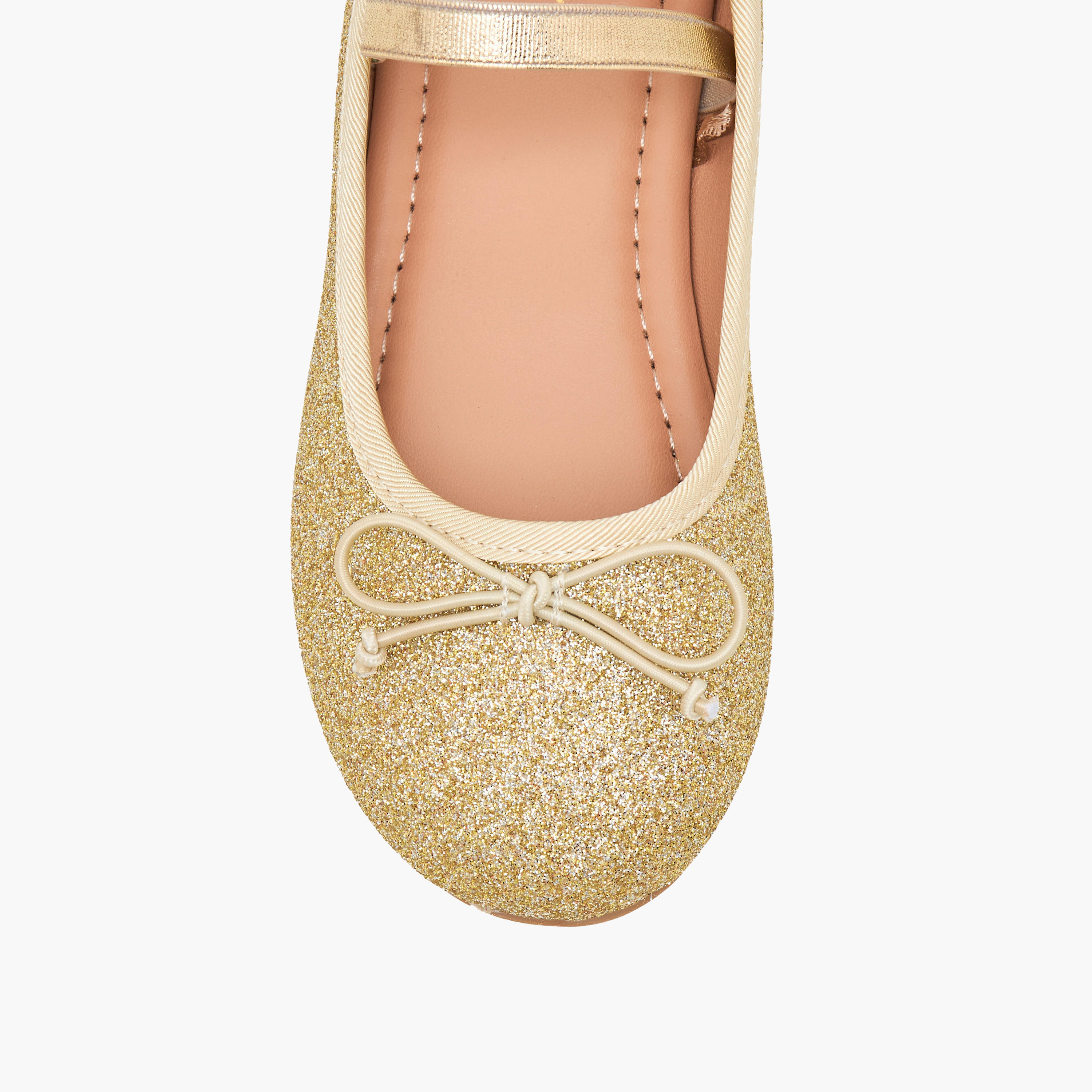 حذاء باليرينا بجليتر بارز الملمس للبنات من جونيورز-girls-shoes-ballerinas-image-4