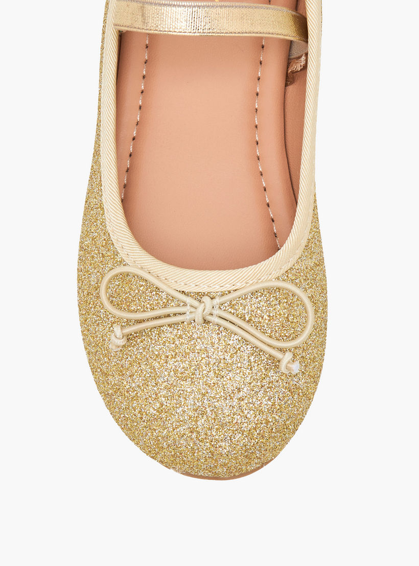 حذاء باليرينا بجليتر بارز الملمس للبنات من جونيورز-girls-shoes-ballerinas-image-4