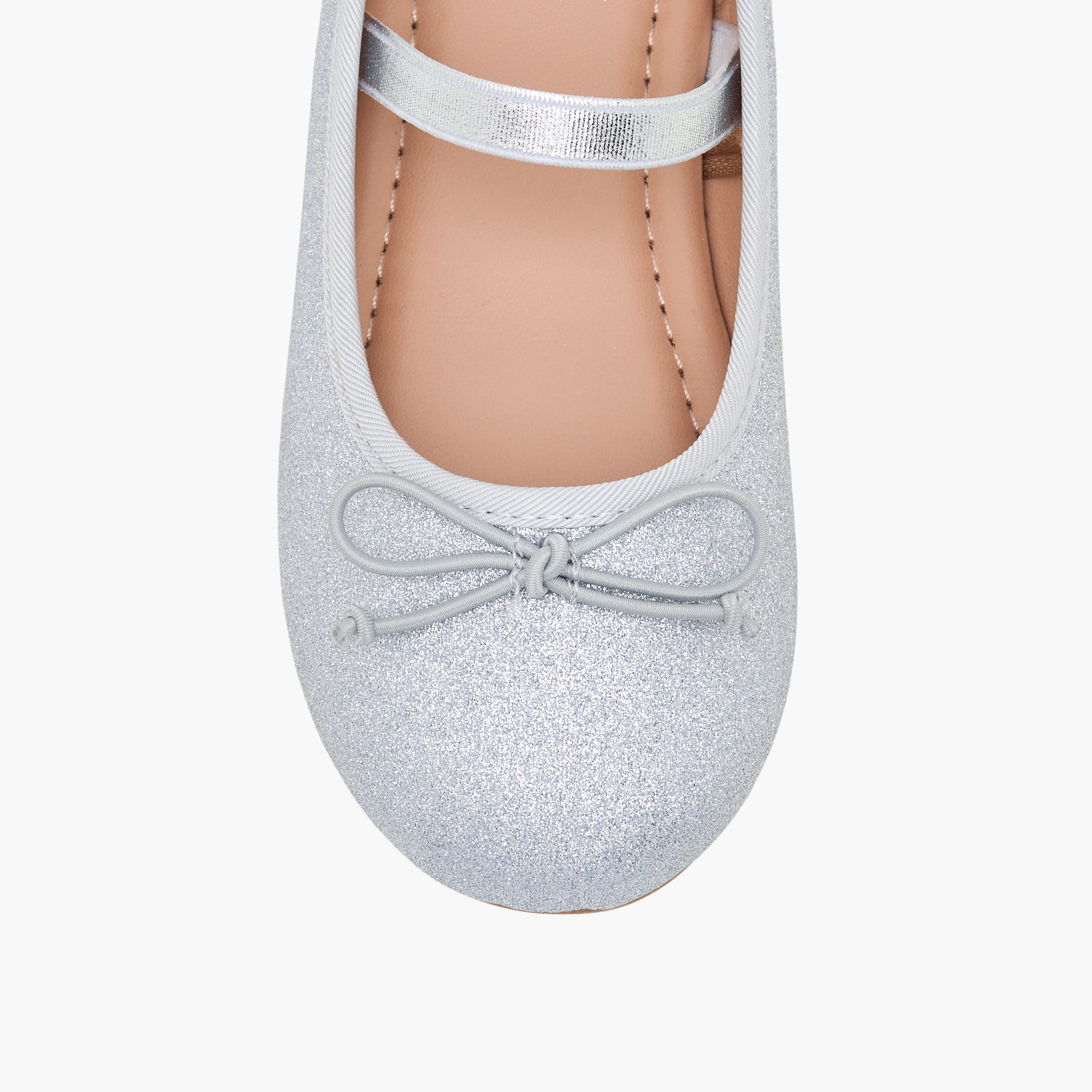 حذاء باليرينا بجليتر بارز الملمس للبنات من جونيورز-girls-shoes-ballerinas-image-4