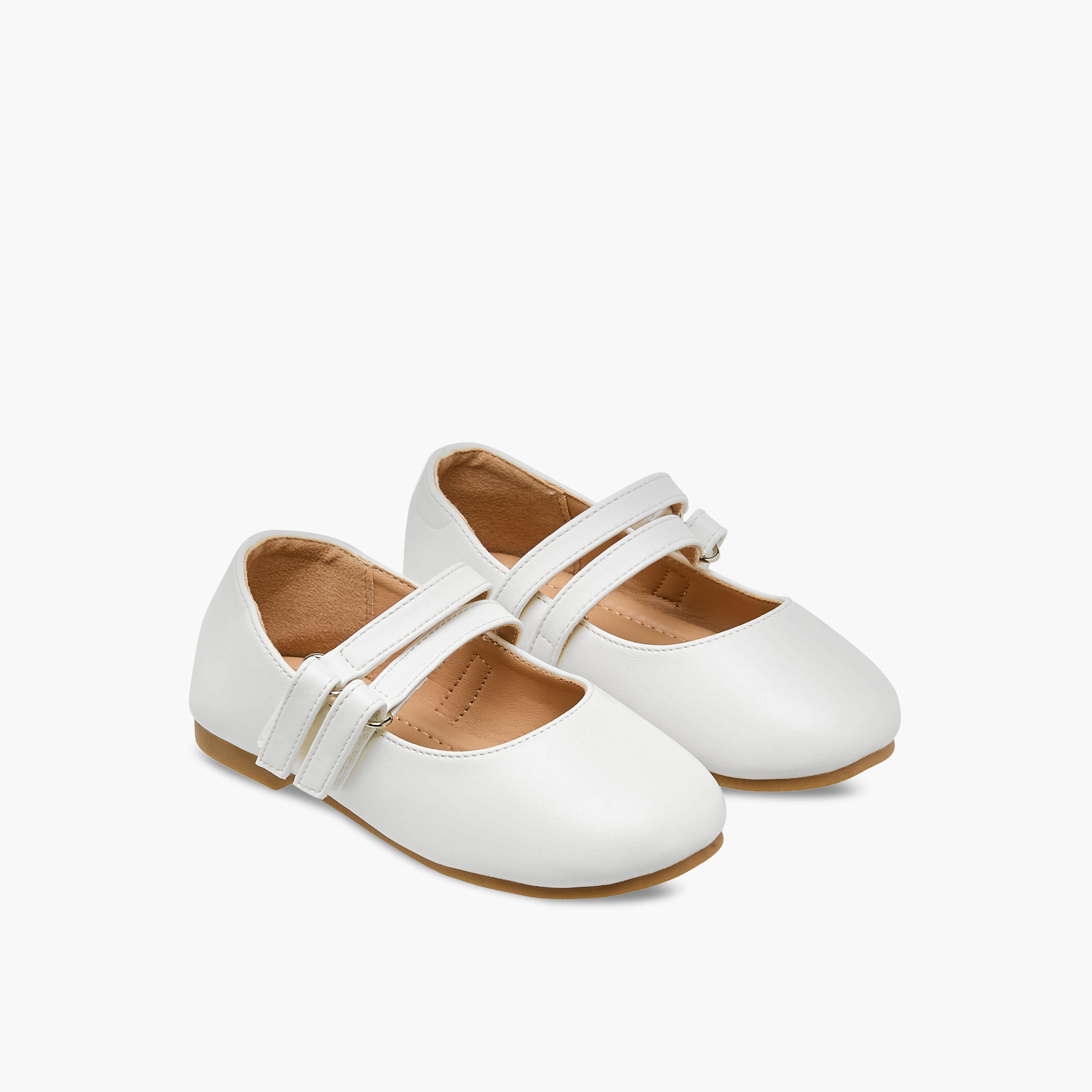 Juniors Girls Hook & Loop Ballerina Shoes-girls-shoes-maryjanes-image-1