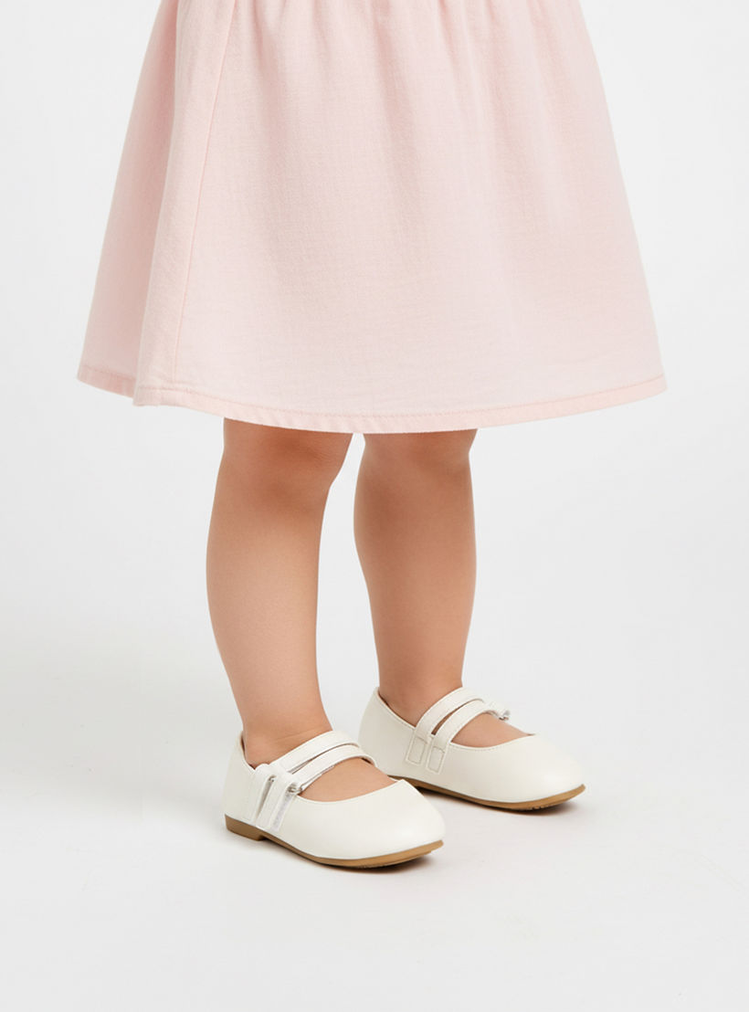Juniors Girls Hook & Loop Ballerina Shoes-girls-shoes-maryjanes-image-2
