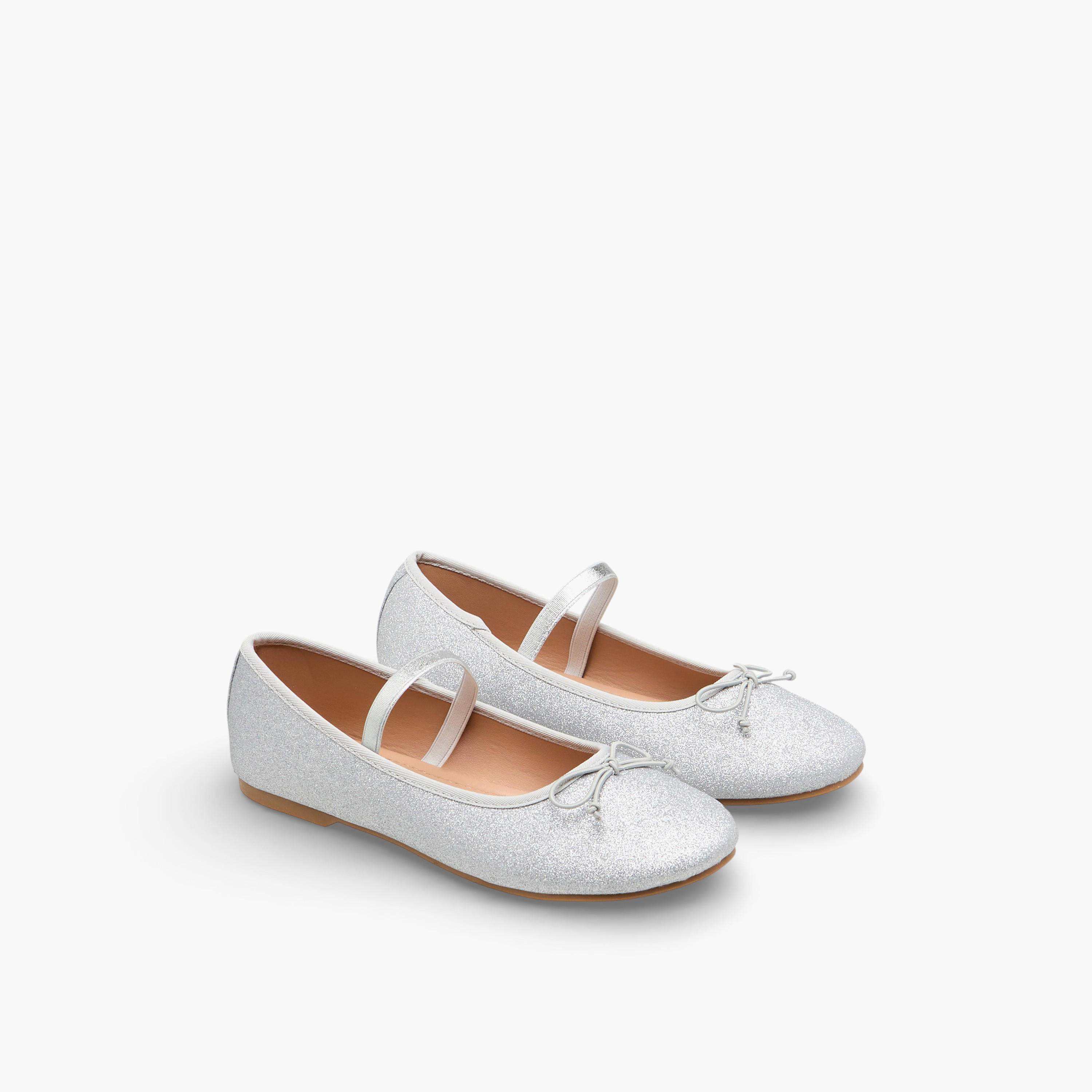 حذاء ماري جين جليتر للبنات من ليتل ميسي-girls-shoes-maryjanes-image-1