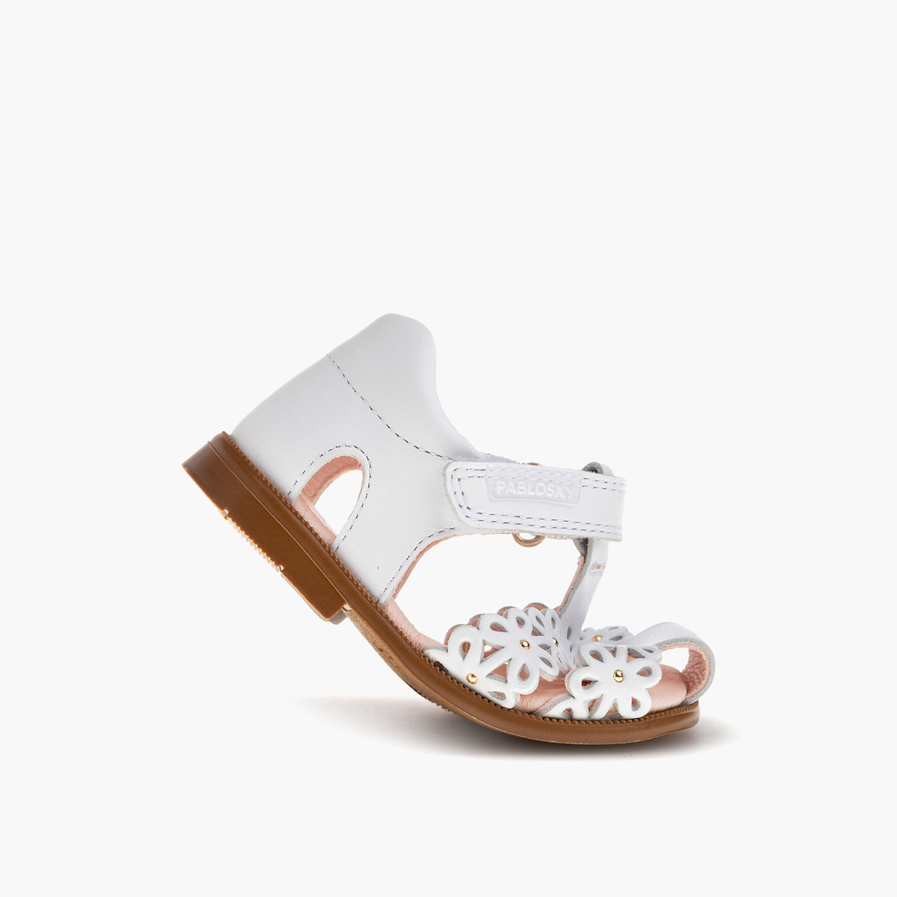 Pablosky Girls' Strap Sandals with Hook and Loop Closure-baby-girls-shoes-sandals-image-5