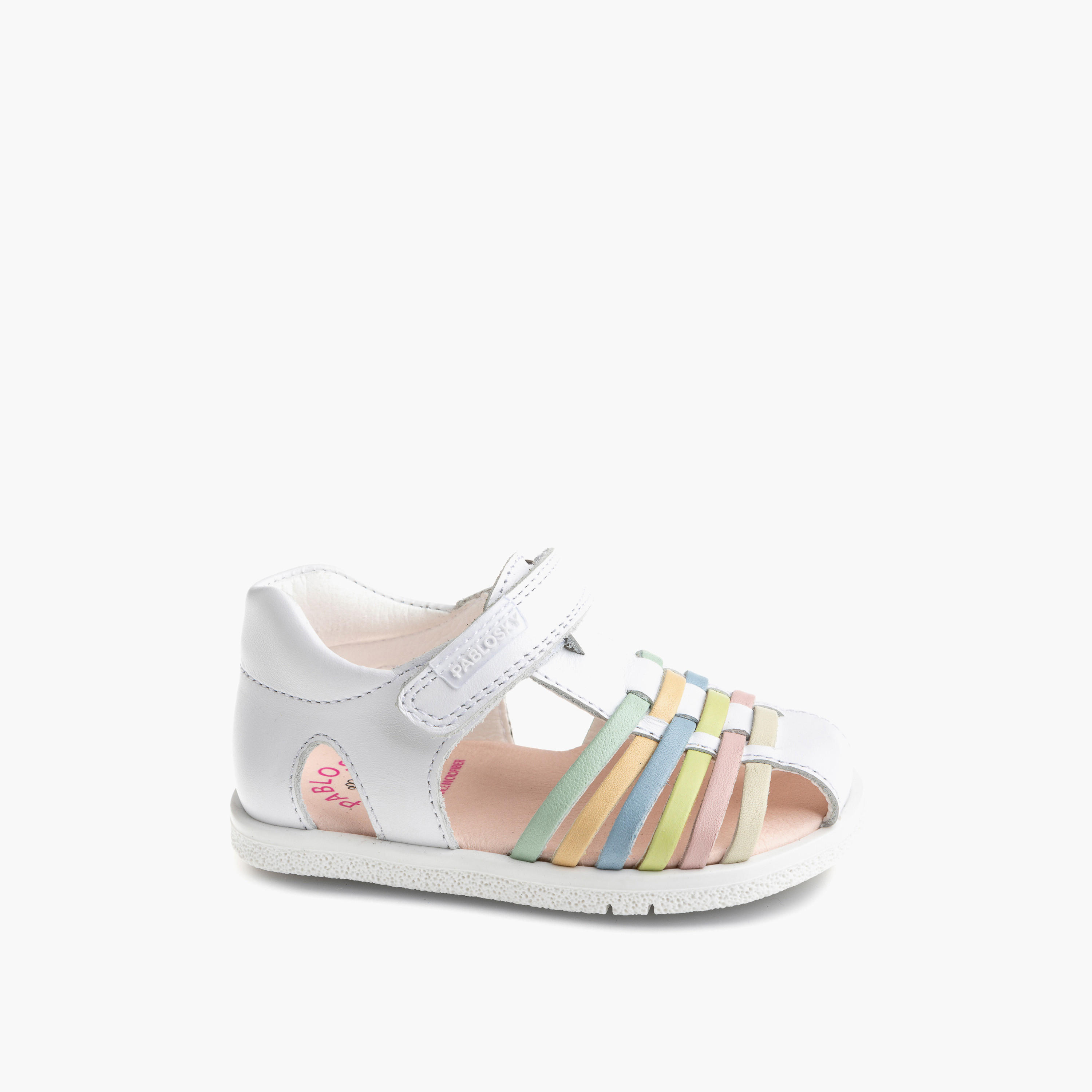 Pablosky Girls' Sandals with Hook and Loop Closure - 054900-baby-girls-shoes-sandals-image-1