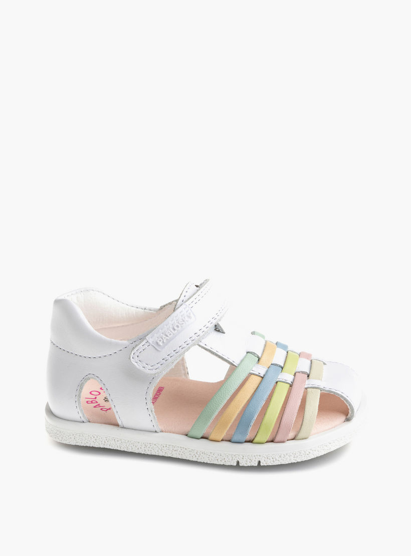 Pablosky Girls' Sandals with Hook and Loop Closure - 054900-baby-girls-shoes-sandals-image-1