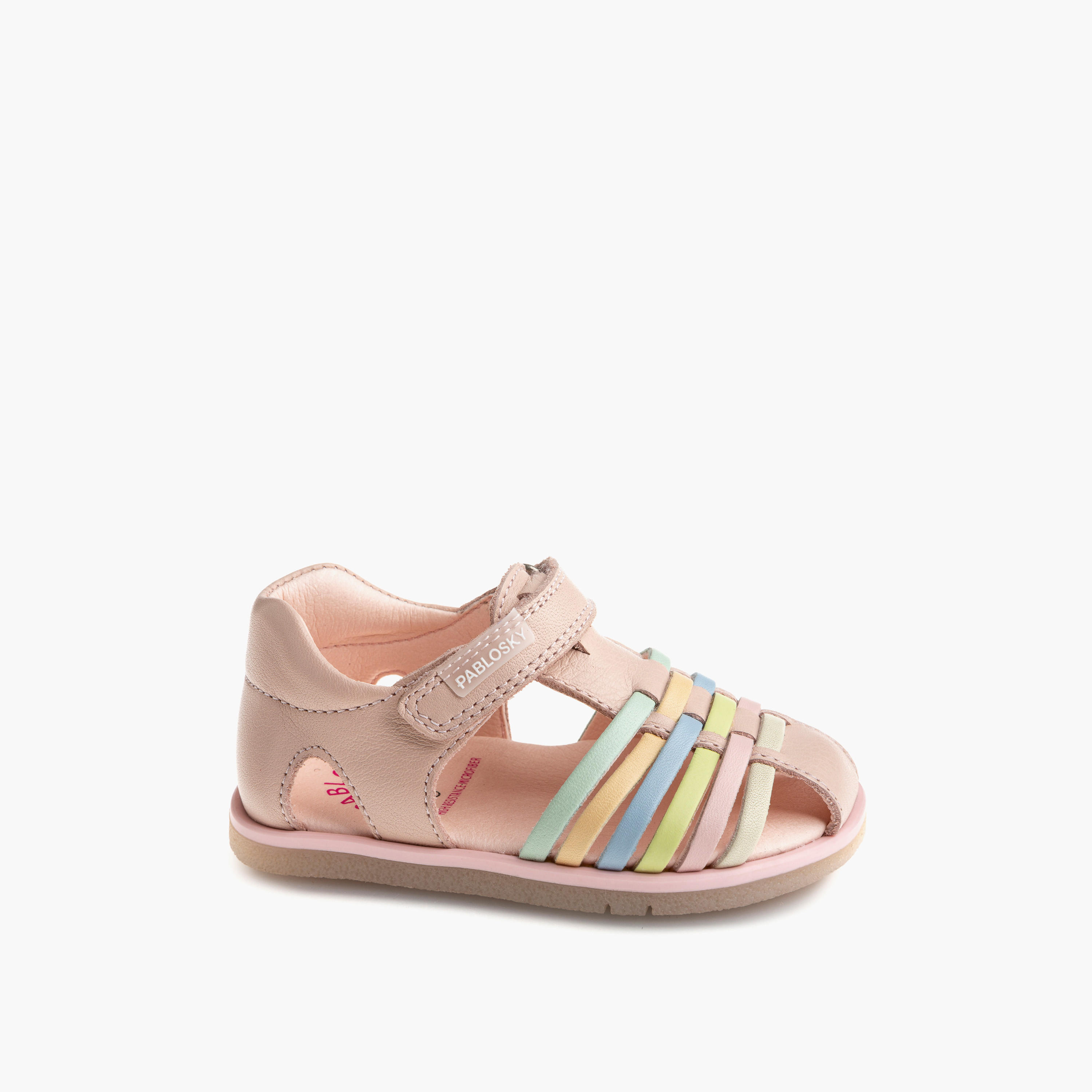 Pablosky Girls' Sandals with Hook and Loop Closure - 054970-baby-girls-shoes-sandals-image-1
