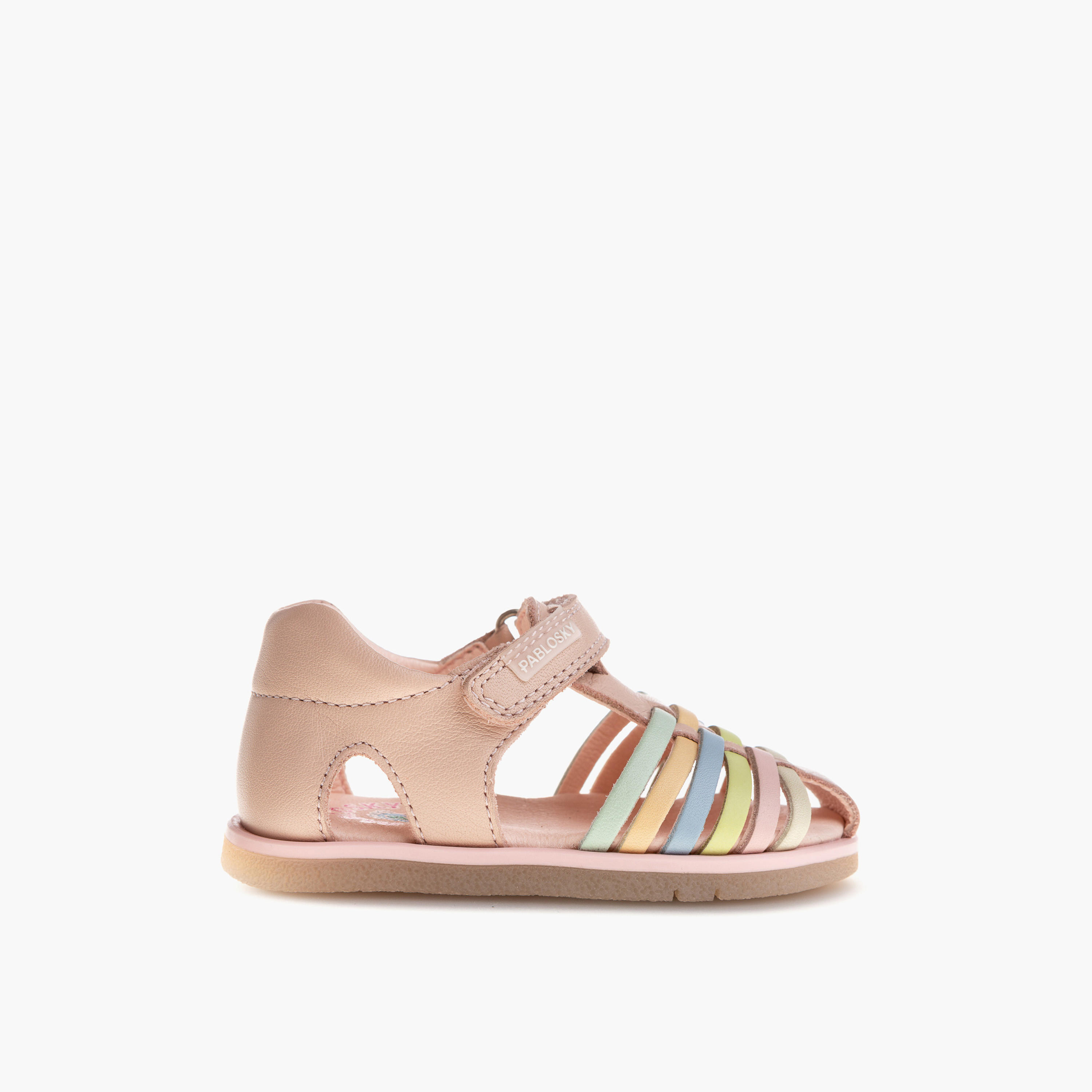 Pablosky Girls' Sandals with Hook and Loop Closure - 054970-baby-girls-shoes-sandals-image-2
