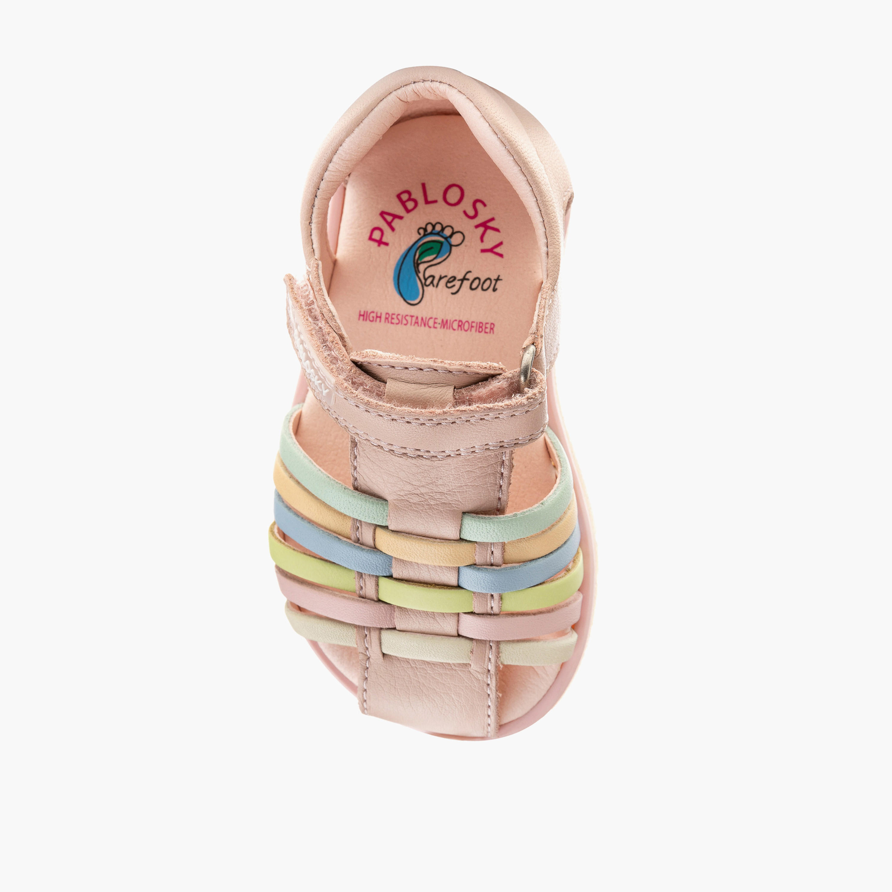 Pablosky Girls' Sandals with Hook and Loop Closure - 054970-baby-girls-shoes-sandals-image-4