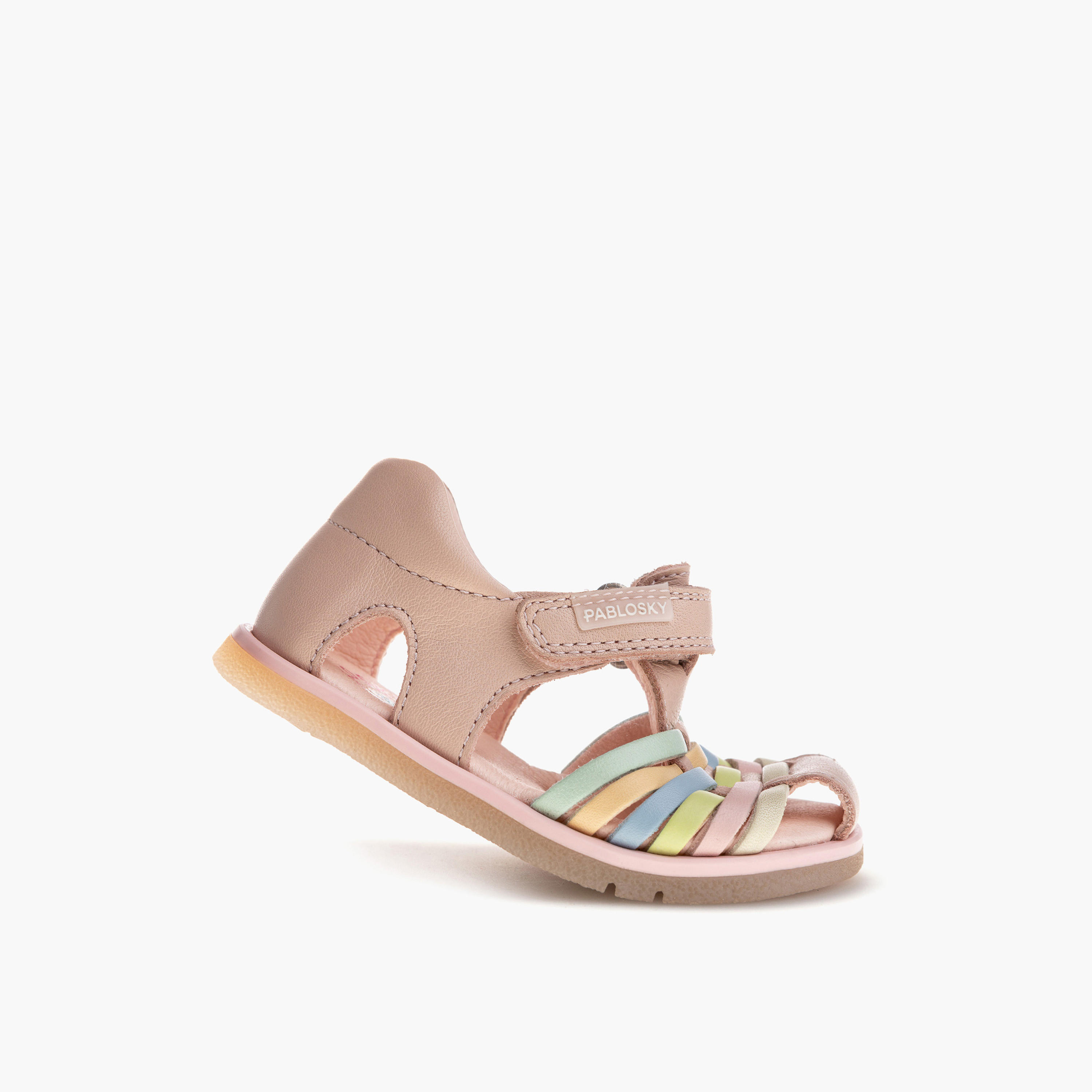 Pablosky Girls' Sandals with Hook and Loop Closure - 054970-baby-girls-shoes-sandals-image-5