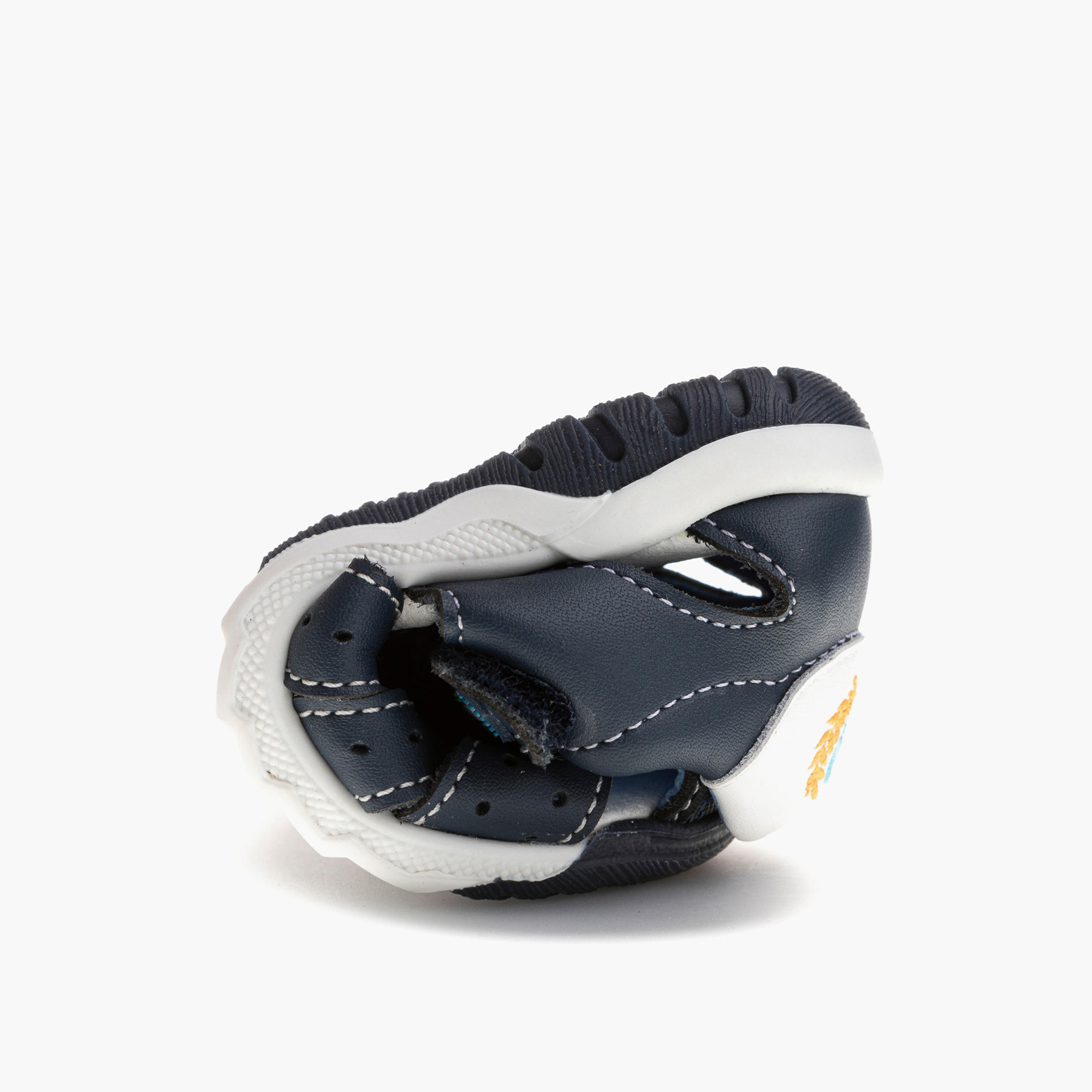 صندل بشريط إغلاق لاصق وتطريز شعار للأولاد من بابلوسكي-baby-boys-shoes-sandals-image-6