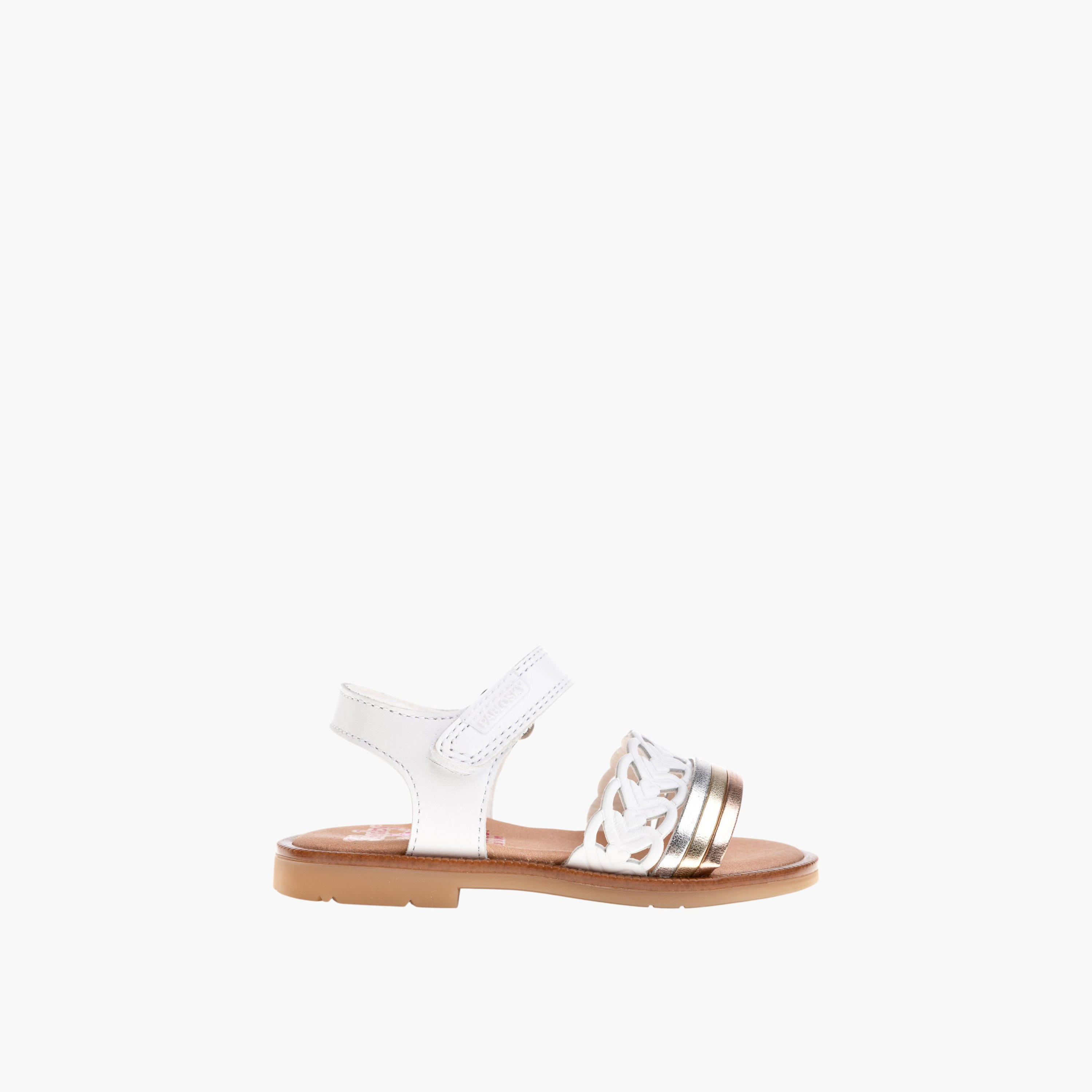 Pablosky Girls' Strap Sandals with Hook and Loop Closure-baby-girls-shoes-sandals-image-2