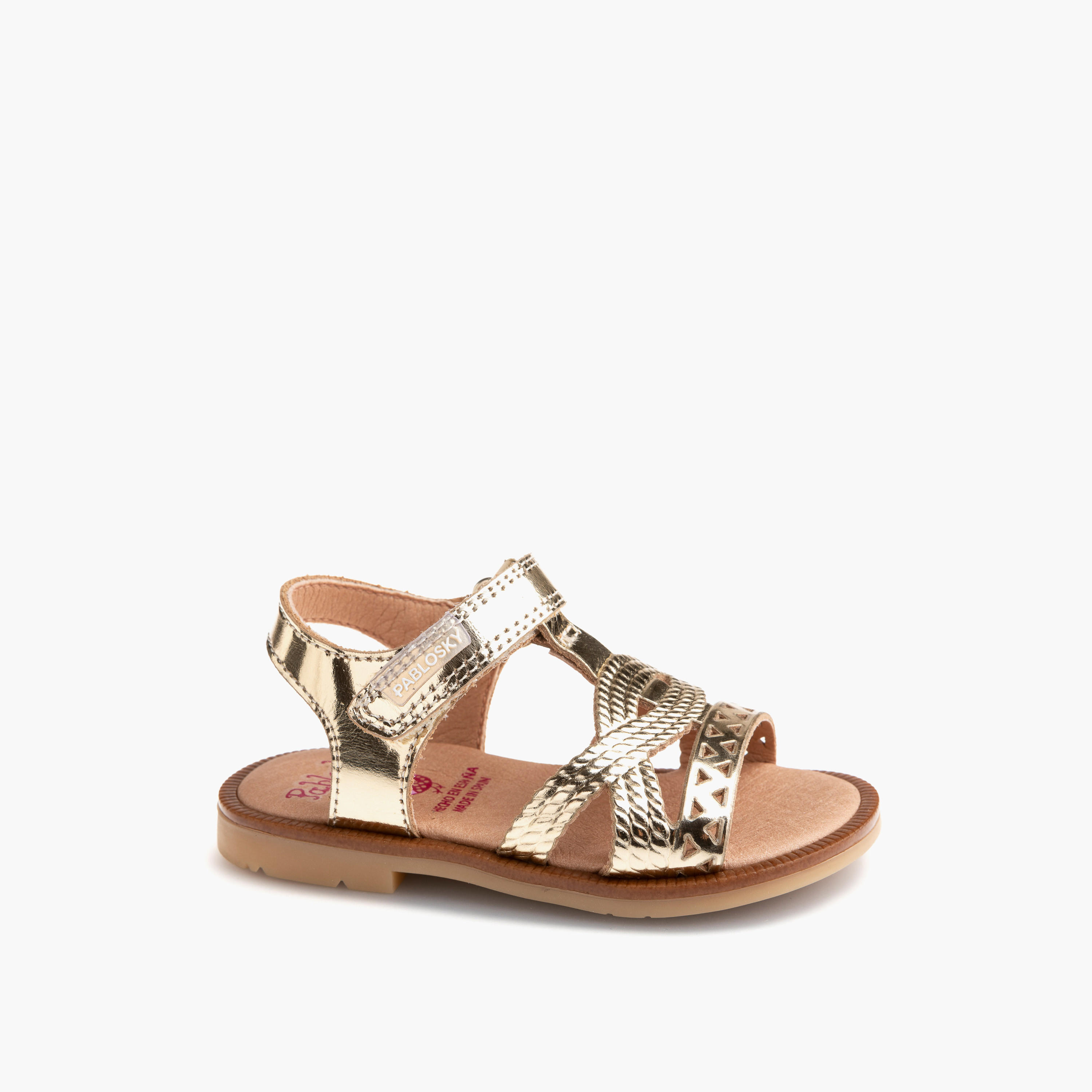 صندل بأحزمة وشريط إغلاق لاصق للبنات من بابلوسكي-baby-girls-shoes-sandals-image-1
