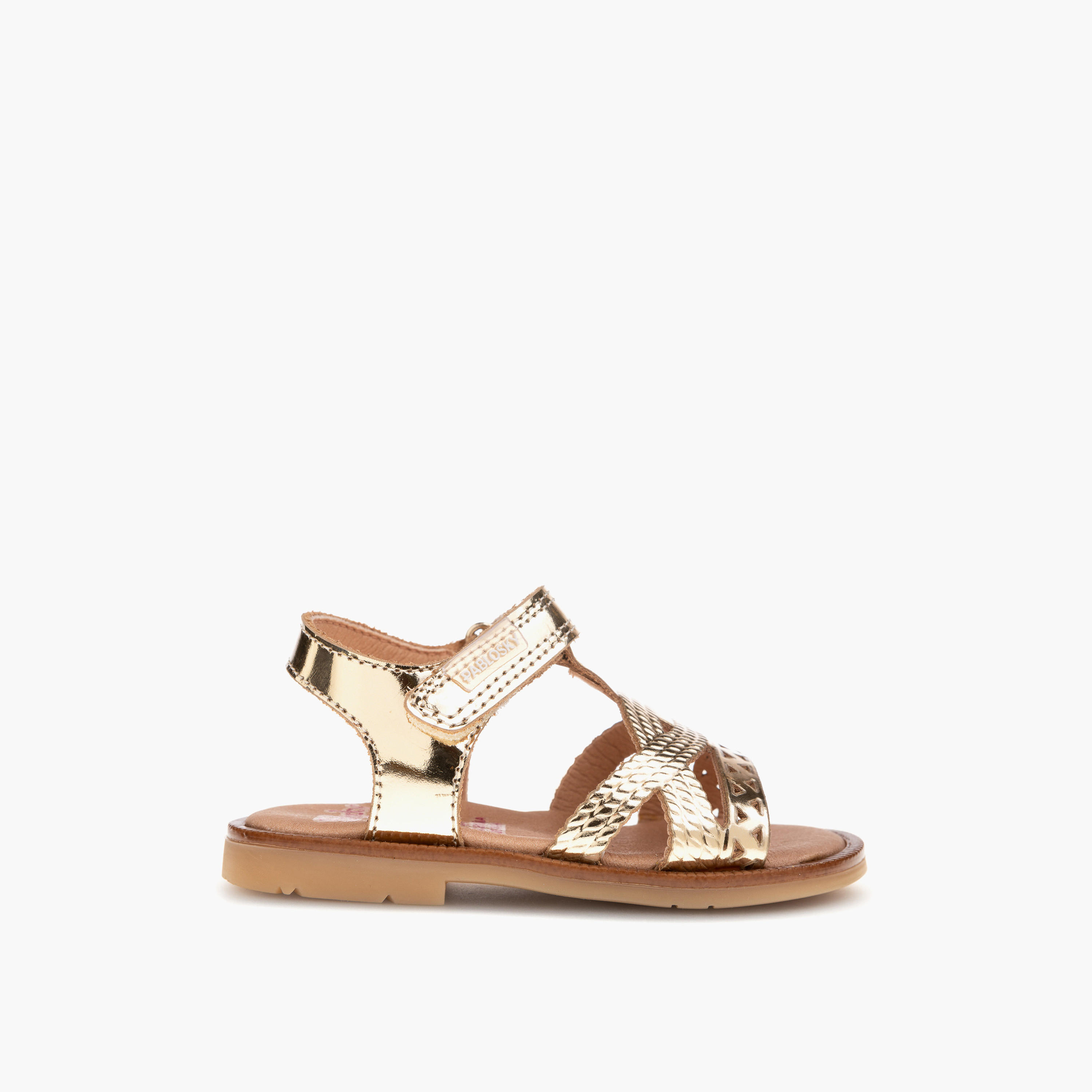 صندل بأحزمة وشريط إغلاق لاصق للبنات من بابلوسكي-baby-girls-shoes-sandals-image-2