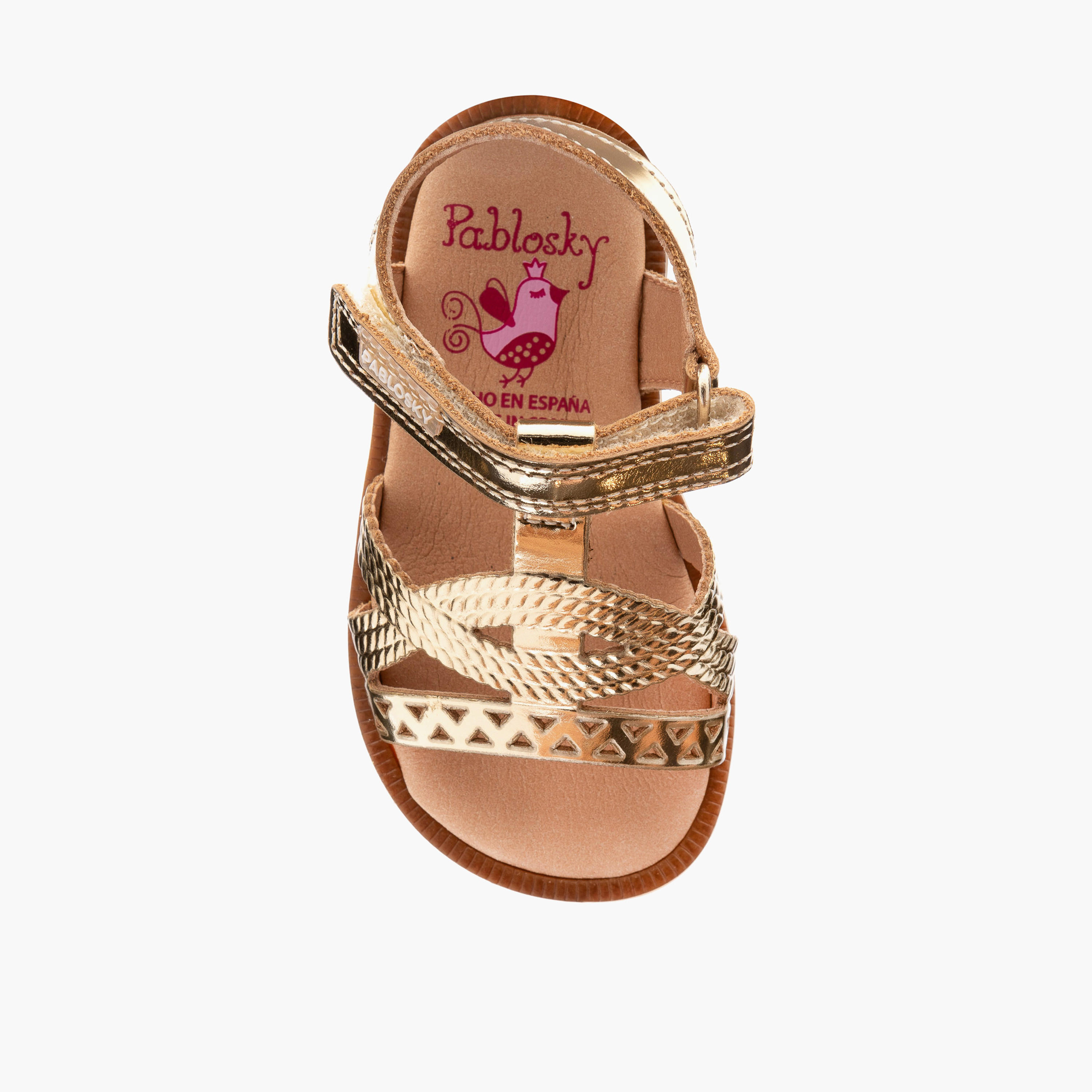 صندل بأحزمة وشريط إغلاق لاصق للبنات من بابلوسكي-baby-girls-shoes-sandals-image-4