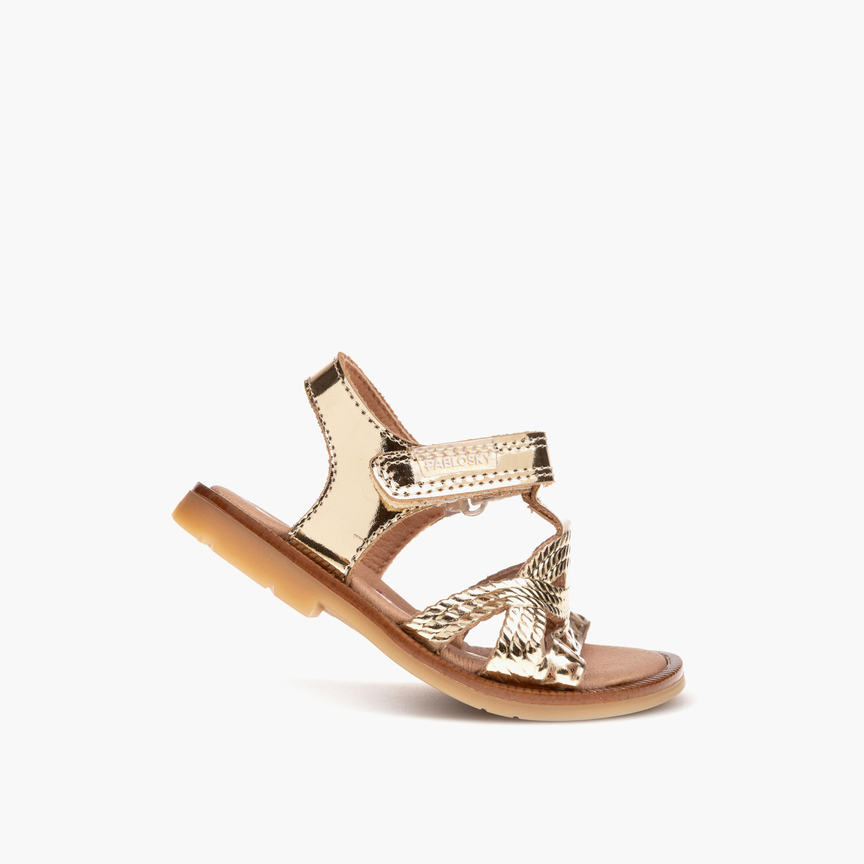 صندل بأحزمة وشريط إغلاق لاصق للبنات من بابلوسكي-baby-girls-shoes-sandals-image-5