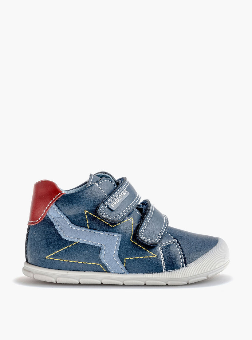 حذاء سنيكرز برقبة مرتفعة وشريط إغلاق لاصق للأولاد من بابلوسكي - 059620-baby-boys-shoes-closedshoes-image-2