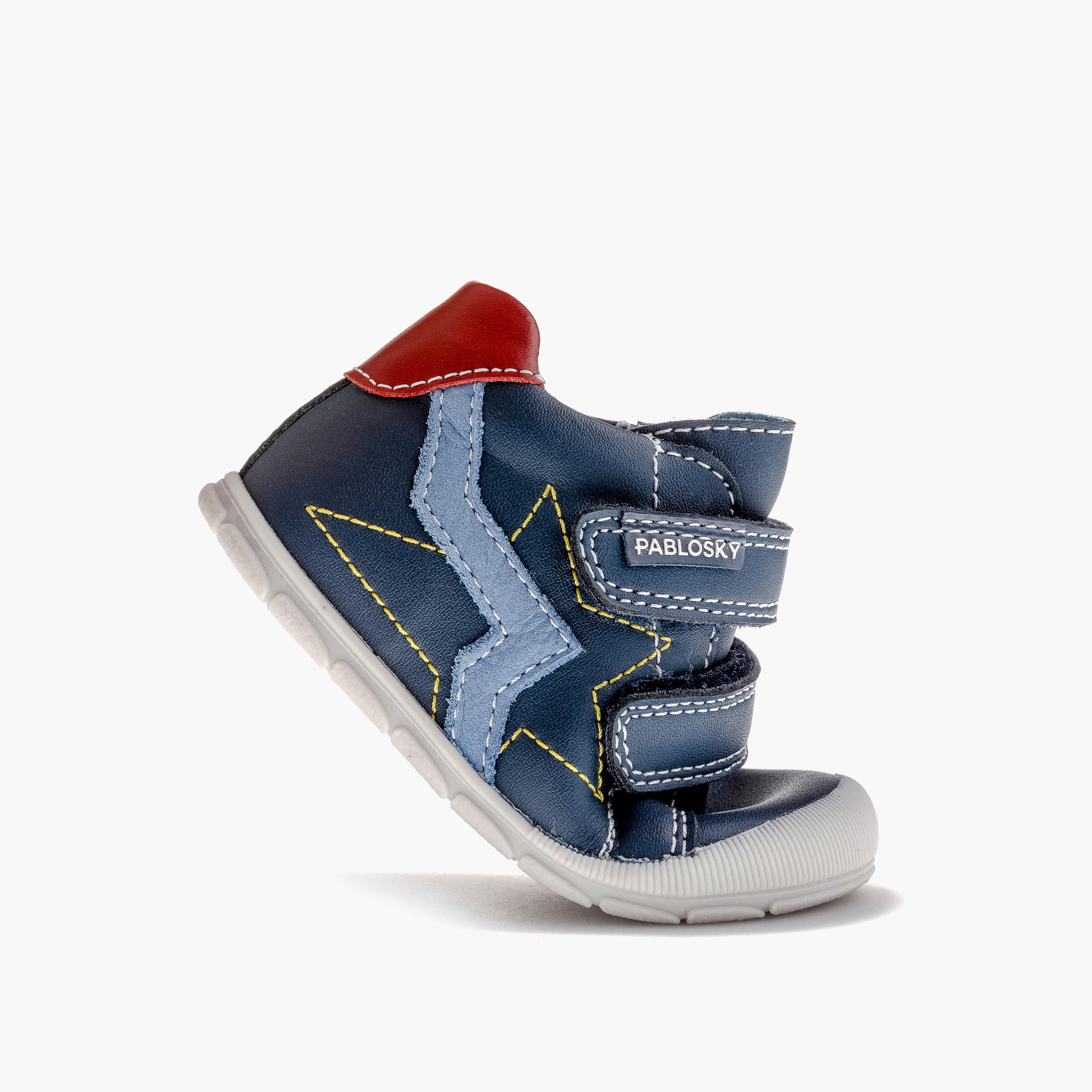 حذاء سنيكرز برقبة مرتفعة وشريط إغلاق لاصق للأولاد من بابلوسكي - 059620-baby-boys-shoes-closedshoes-image-5