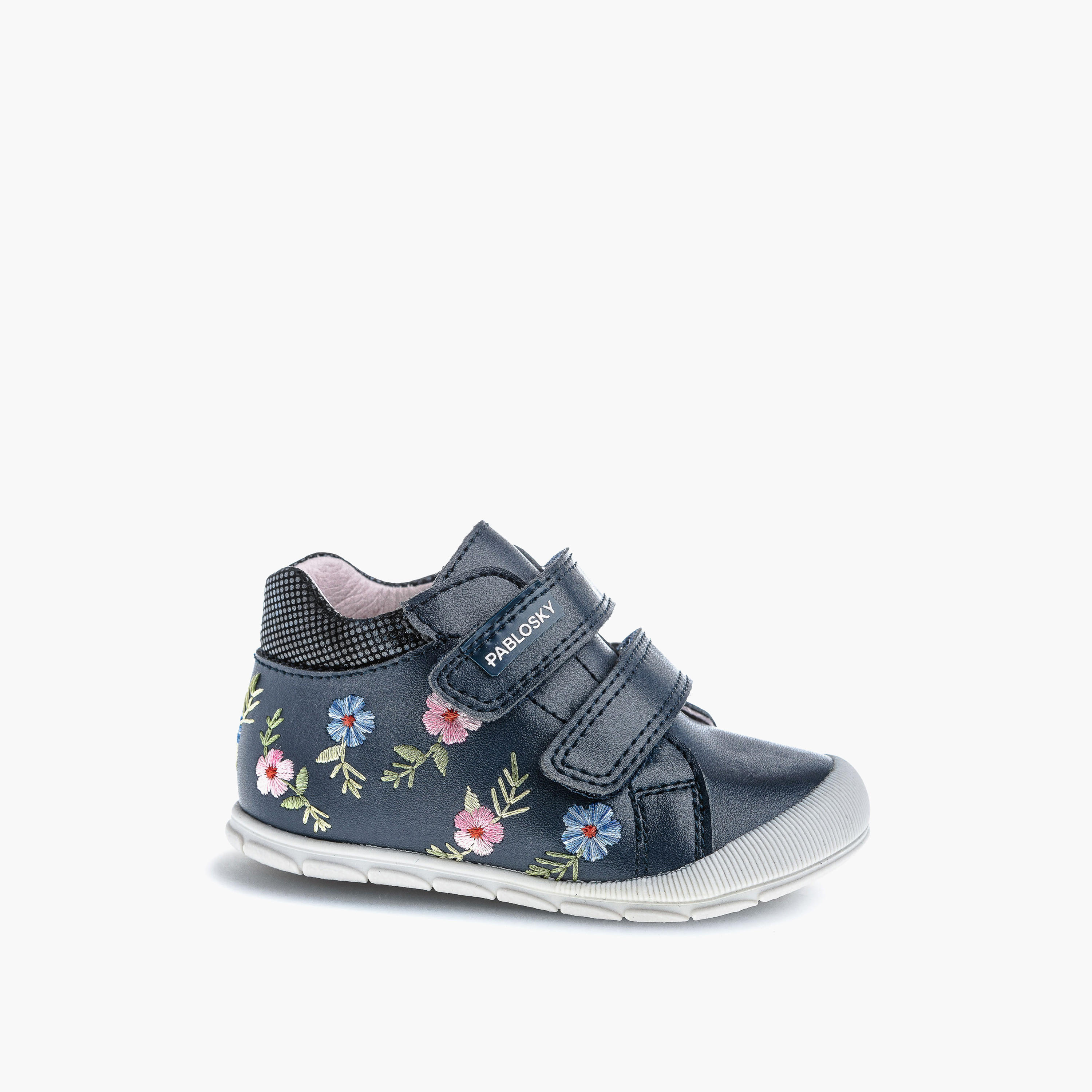حذاء سنيكرز برقبة مرتفعة وشريط إغلاق للبنات من بابلوسكي - 059725-baby-girls-shoes-closedshoes-image-1