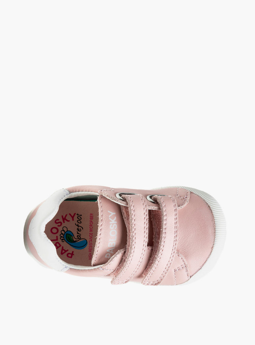 أبوات بشريط إغلاق لاصق وتفاصيل حياكة من بابلوسكي-baby-girls-shoes-closedshoes-image-3
