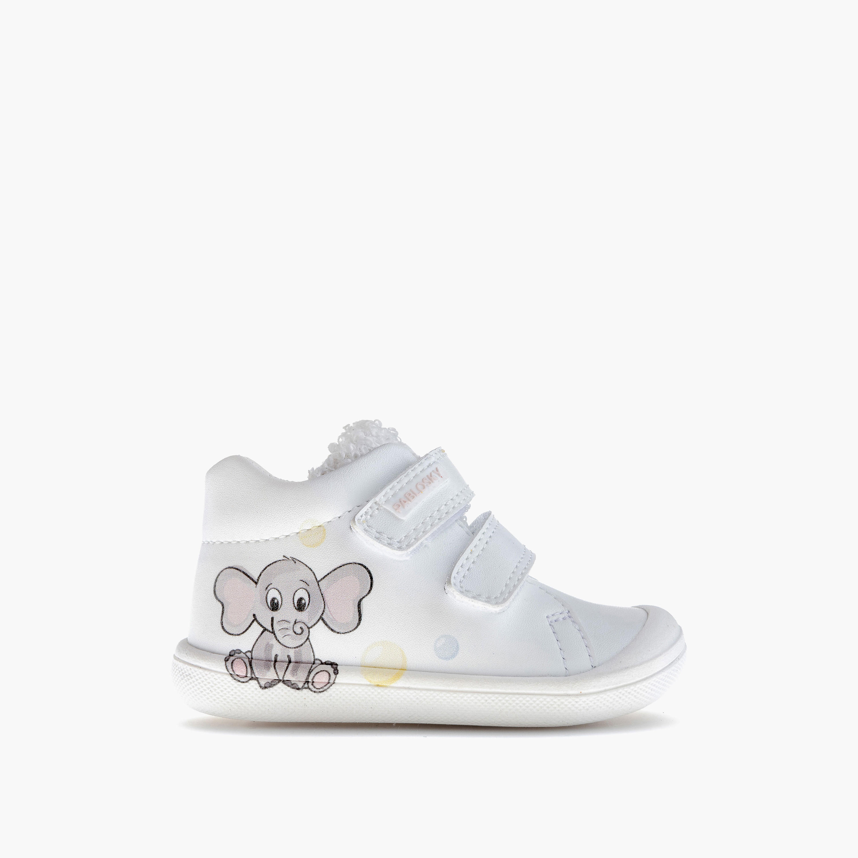 حذاء سنيكرز برقبة عالية وشريط إغلاق لاصق للبنات من بابلوسكي-baby-girls-shoes-closedshoes-image-2
