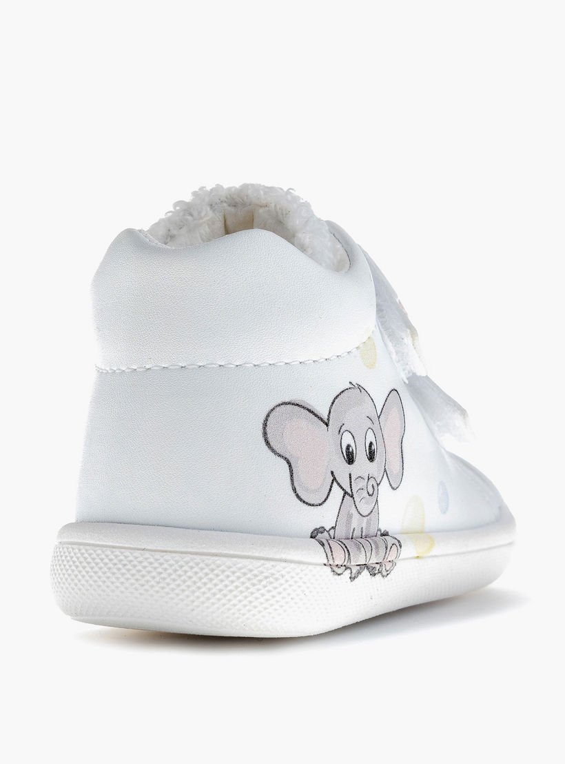 حذاء سنيكرز برقبة عالية وشريط إغلاق لاصق للبنات من بابلوسكي-baby-girls-shoes-closedshoes-image-3