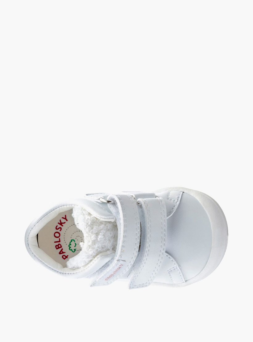 حذاء سنيكرز برقبة عالية وشريط إغلاق لاصق للبنات من بابلوسكي-baby-girls-shoes-closedshoes-image-4