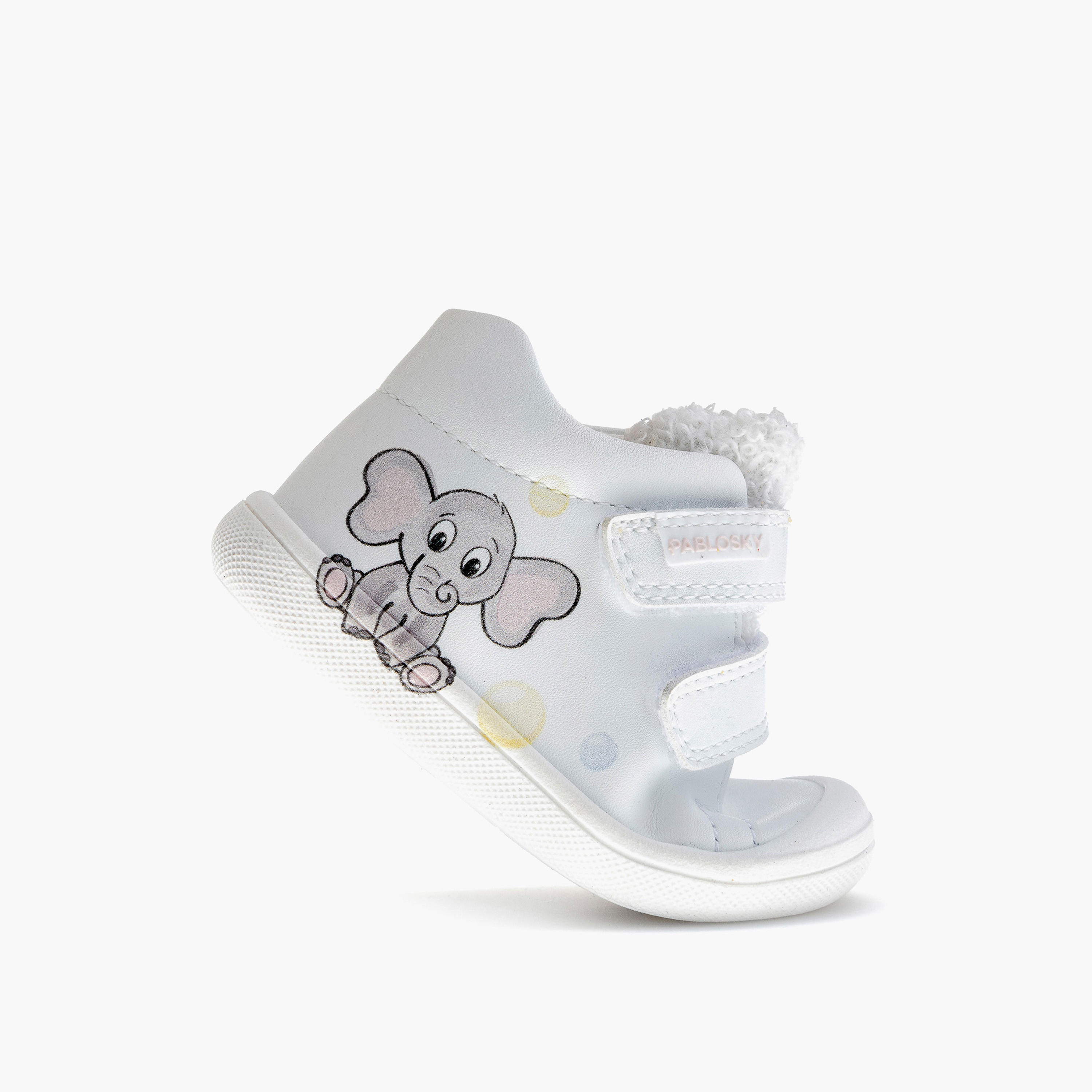 حذاء سنيكرز برقبة عالية وشريط إغلاق لاصق للبنات من بابلوسكي-baby-girls-shoes-closedshoes-image-5