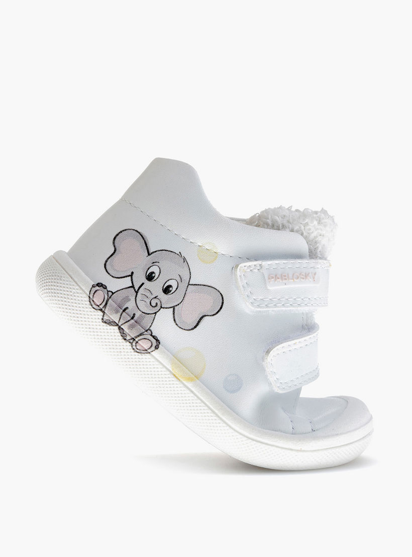 حذاء سنيكرز برقبة عالية وشريط إغلاق لاصق للبنات من بابلوسكي-baby-girls-shoes-closedshoes-image-5