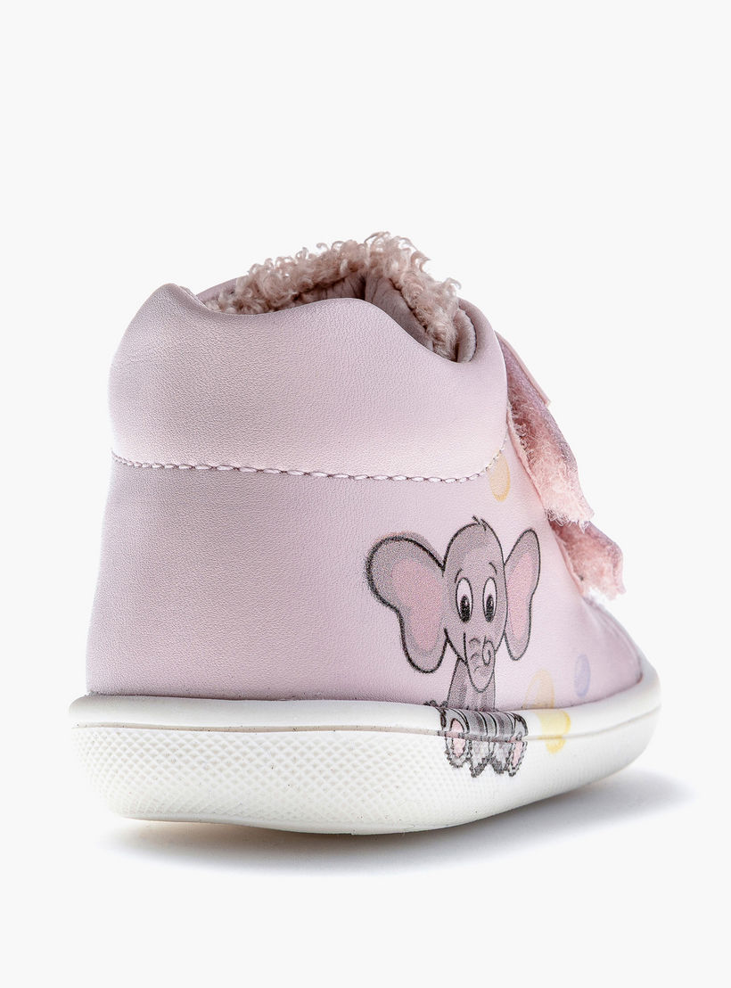 حذاء سنيكرز برقبة عالية وشريط إغلاق لاصق للبنات من بابلوسكي-baby-girls-shoes-closedshoes-image-3