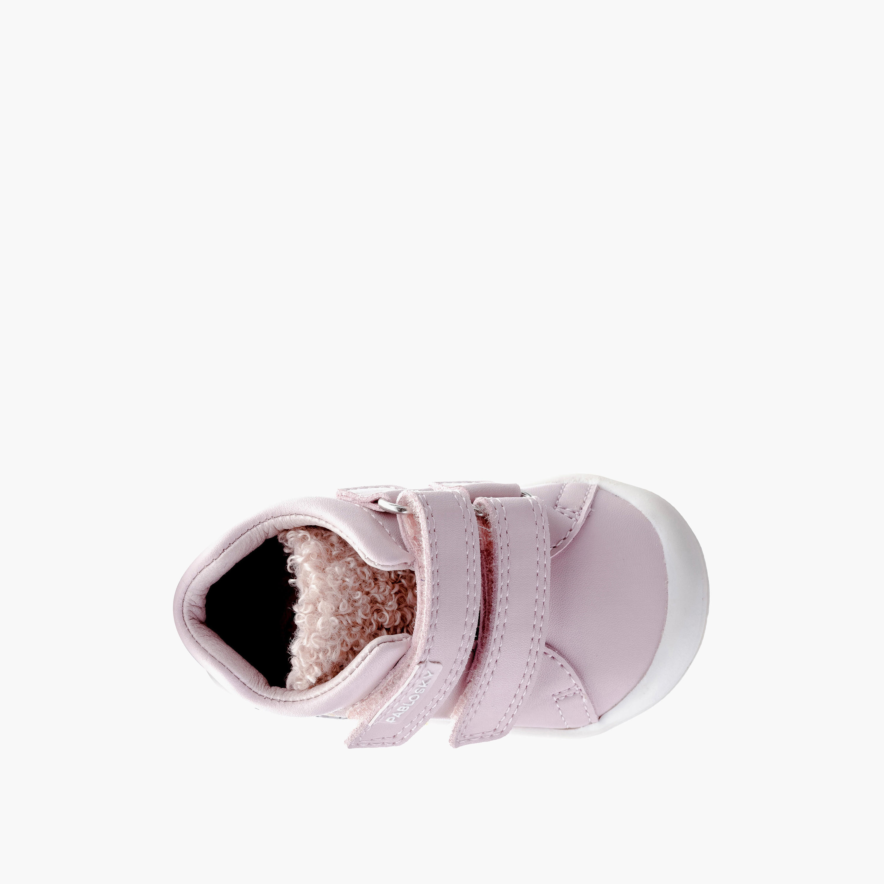 حذاء سنيكرز برقبة عالية وشريط إغلاق لاصق للبنات من بابلوسكي-baby-girls-shoes-closedshoes-image-4