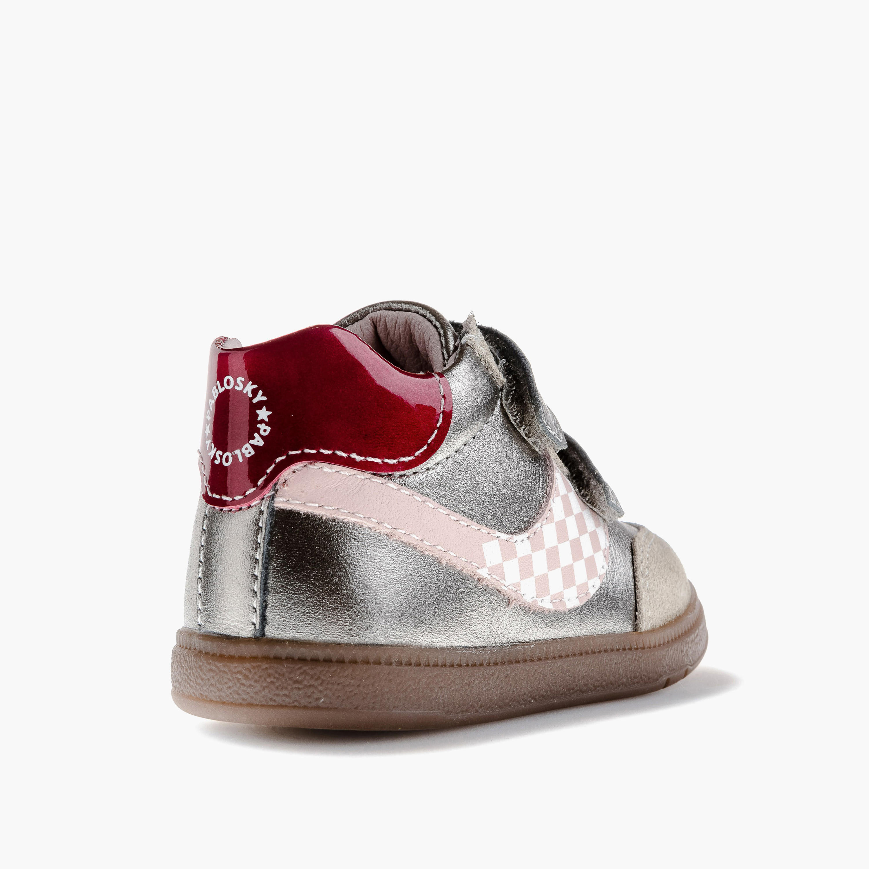 Pablosky Girls' High Top Sneakers with Hook and Loop Closure - 062750-baby-girls-shoes-closedshoes-image-3