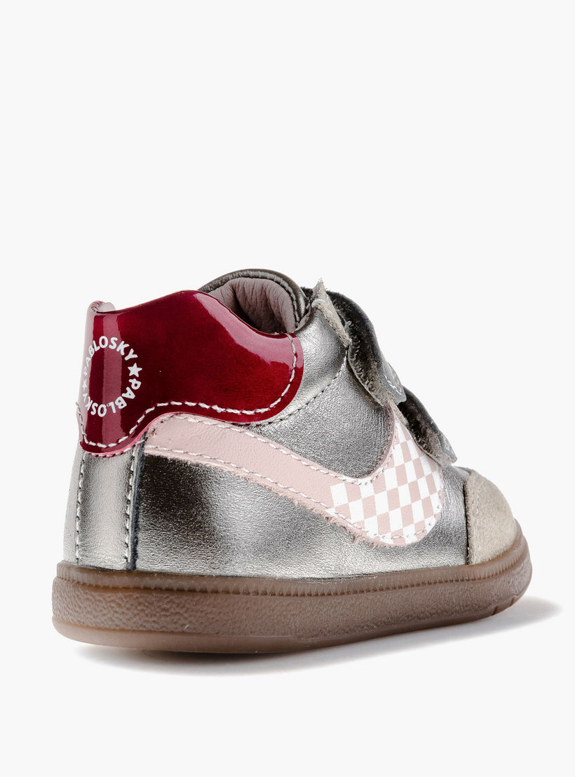 Pablosky Girls' High Top Sneakers with Hook and Loop Closure - 062750-baby-girls-shoes-closedshoes-image-3