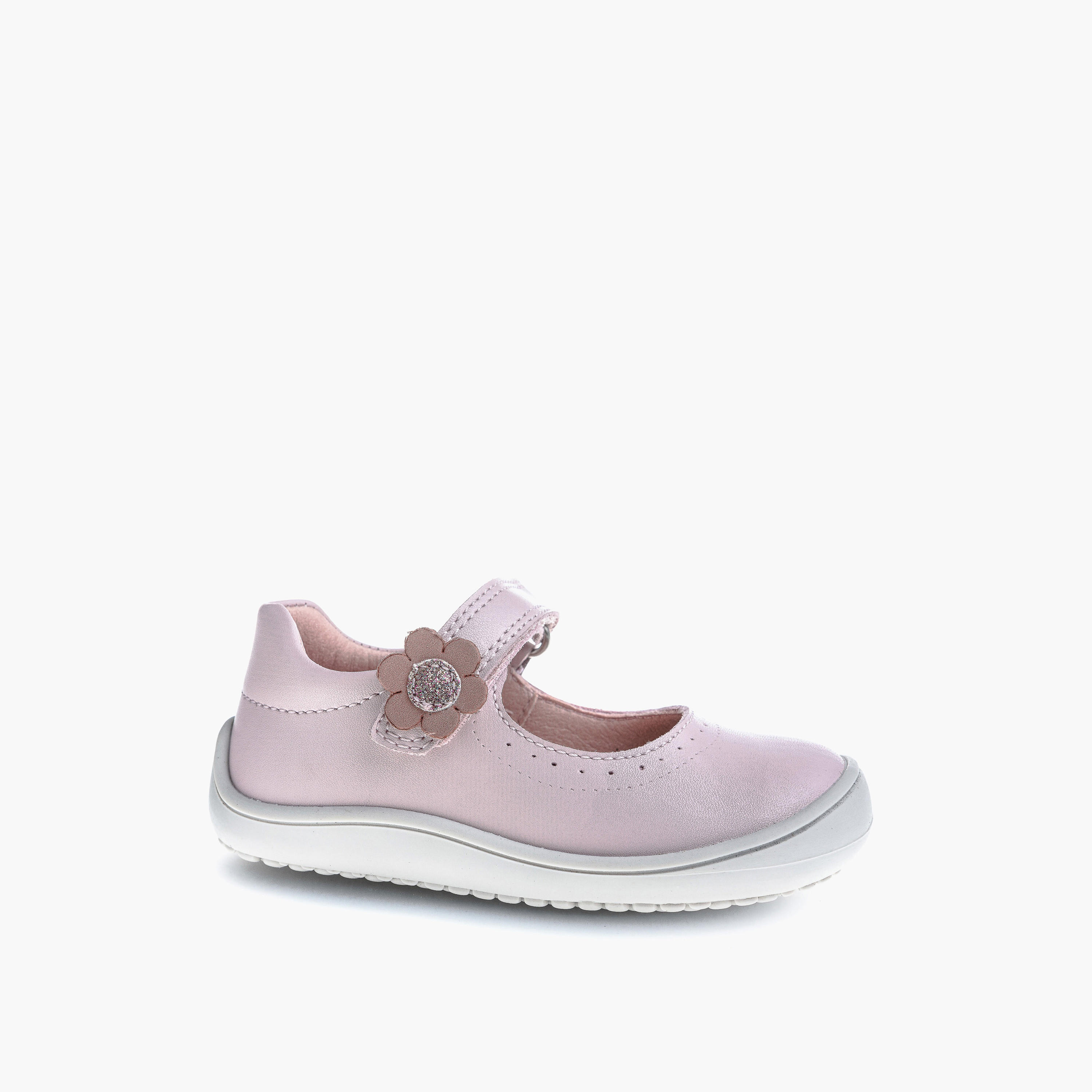 حذاء ماري جين بشريط إغلاق لاصق وزينة للبنات من بابلوسكي - 063575-baby-girls-shoes-closedshoes-image-1