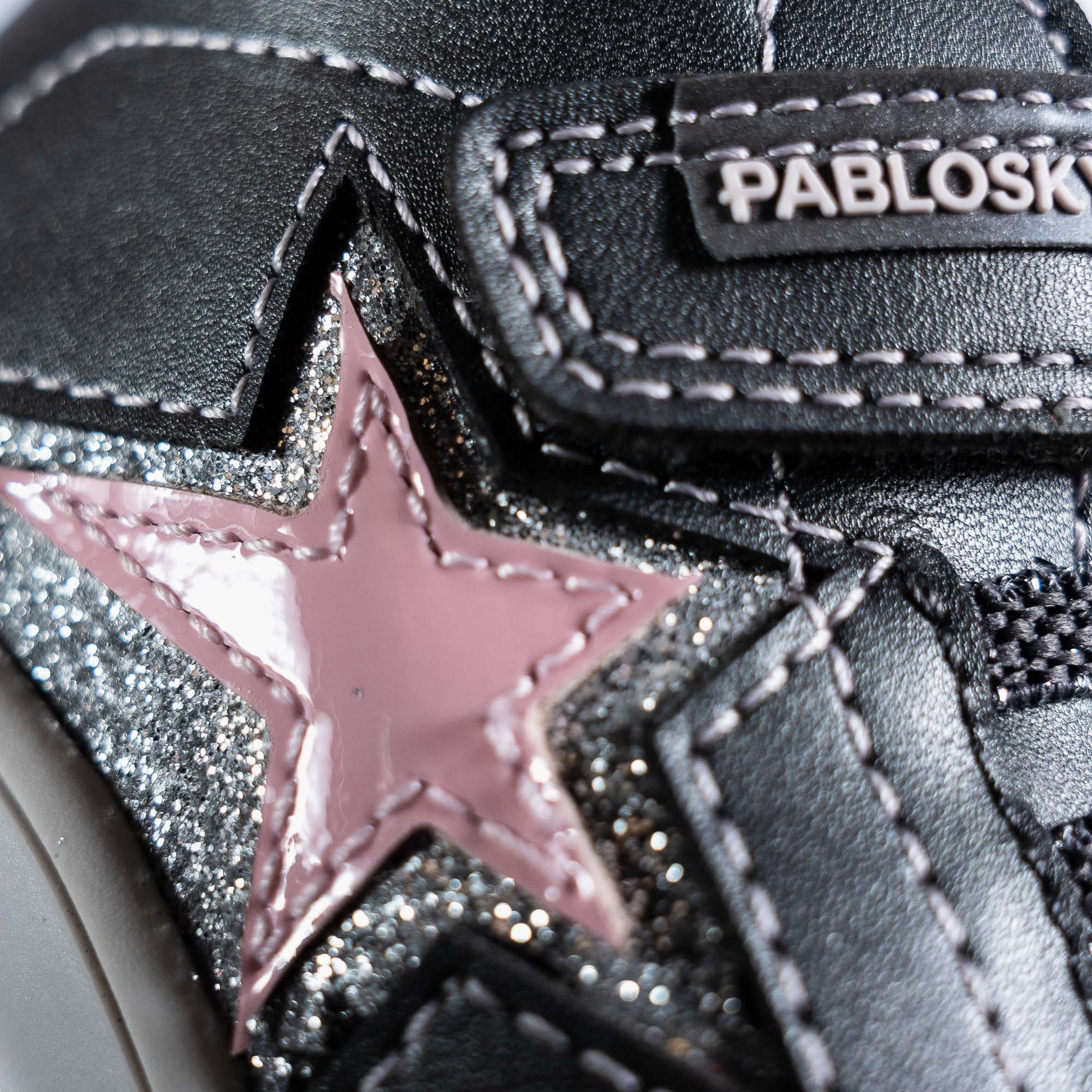 Pablosky Girls' High Top Sneakers with Hook and Loop Closure - 064455-baby-girls-shoes-closedshoes-image-7