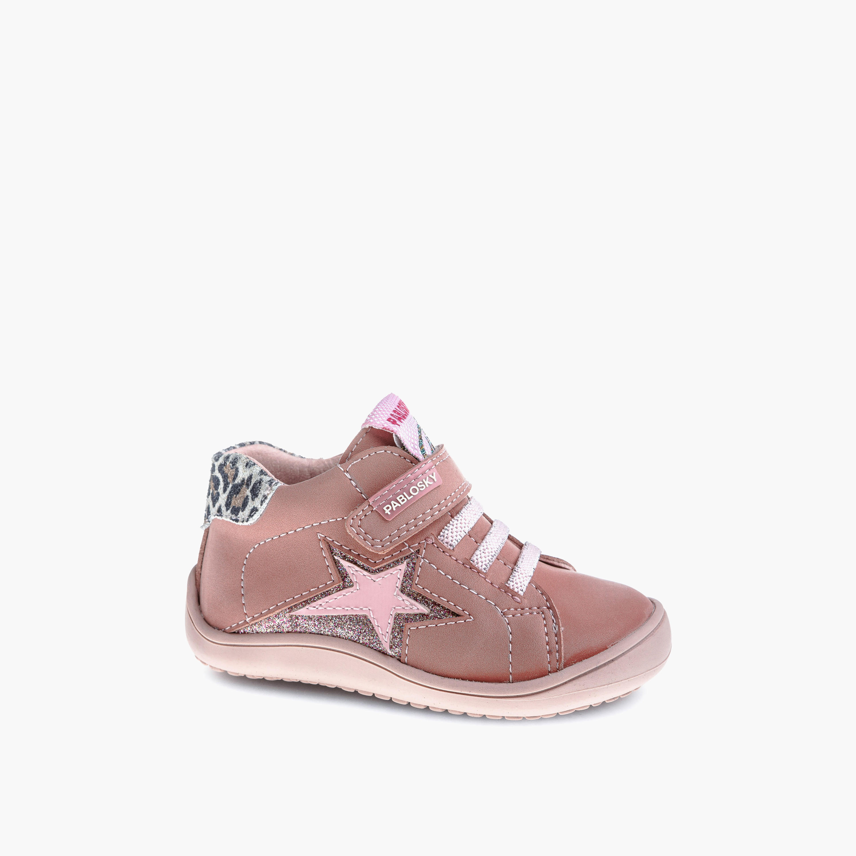 Pablosky Girls' Sneakers with Hook and Loop Closure - 064474-baby-girls-shoes-closedshoes-image-1