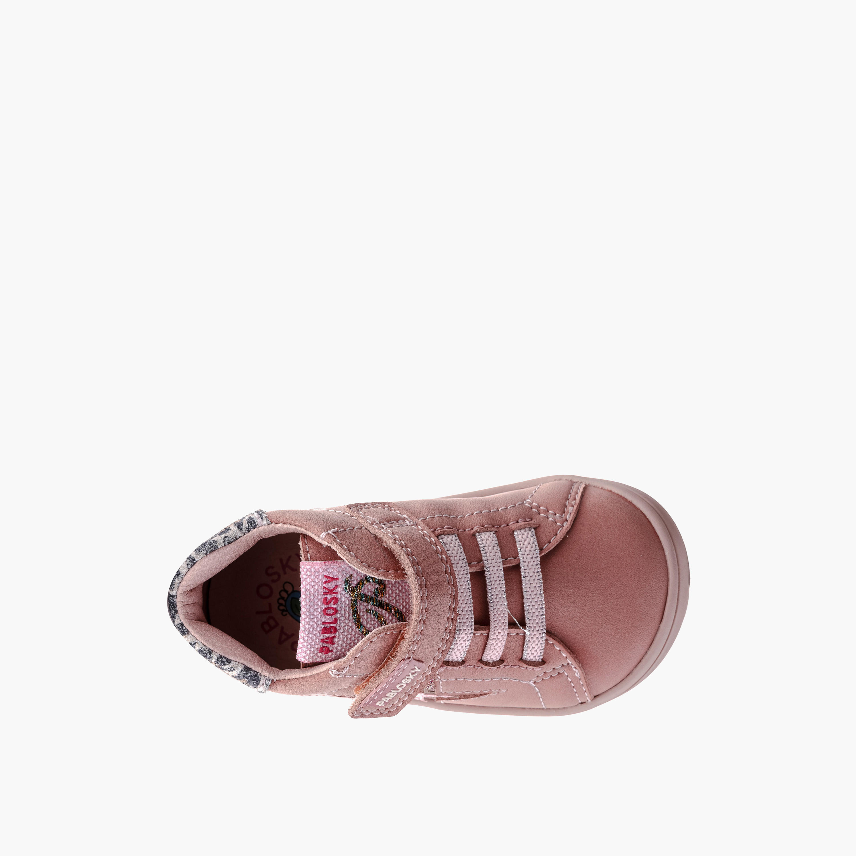 Pablosky Girls' Sneakers with Hook and Loop Closure - 064474-baby-girls-shoes-closedshoes-image-4