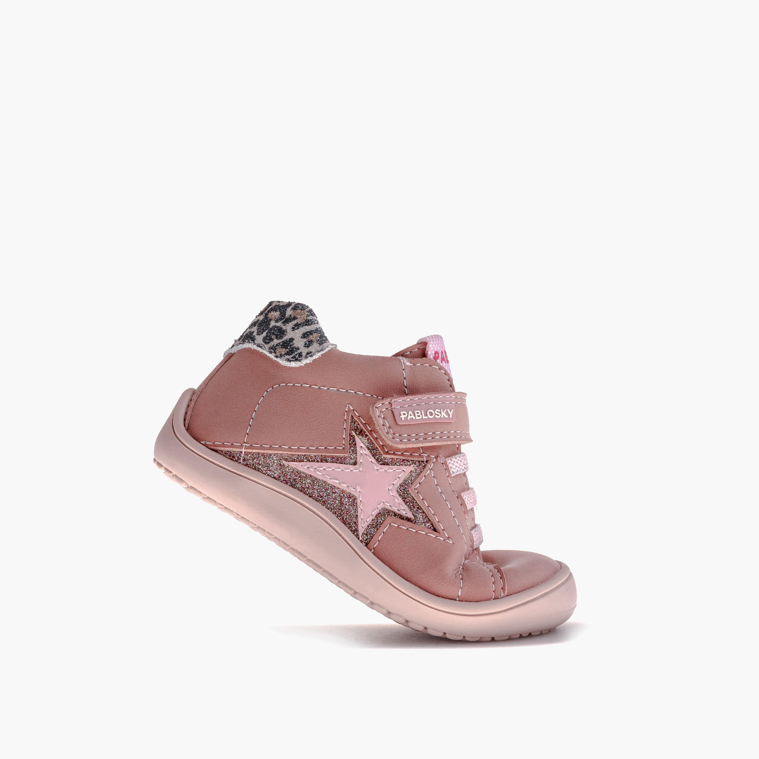 Pablosky Girls' Sneakers with Hook and Loop Closure - 064474-baby-girls-shoes-closedshoes-image-5