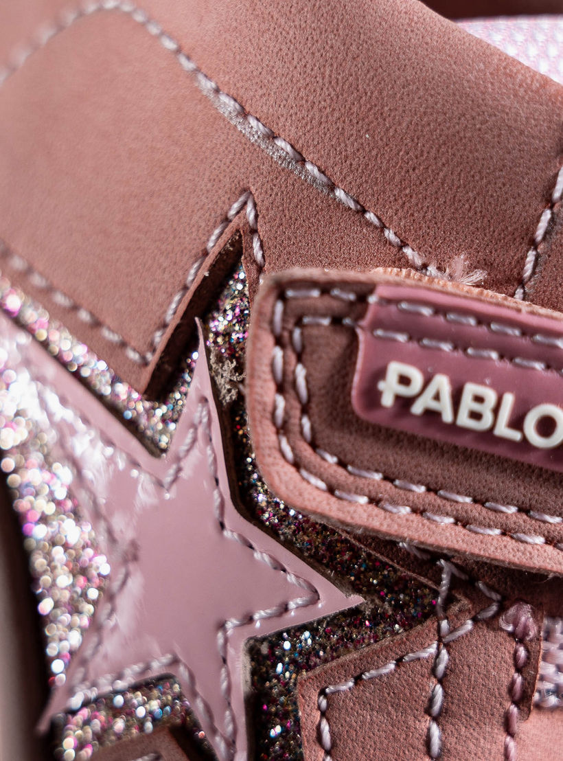 Pablosky Girls' Sneakers with Hook and Loop Closure - 064474-baby-girls-shoes-closedshoes-image-7