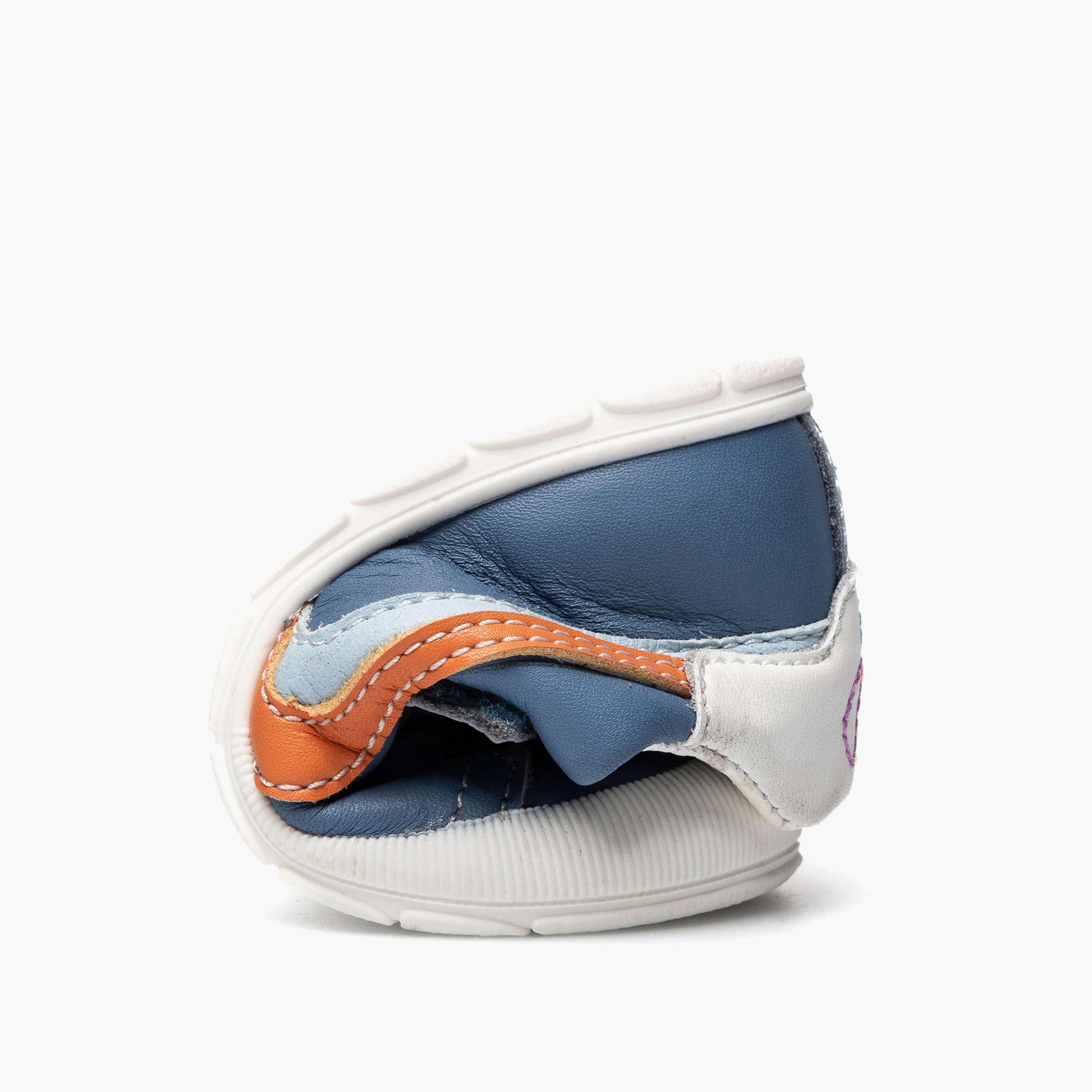 Pablosky Leather Ankle Sneakers with Hook & Loop Closure-baby-boys-shoes-closedshoes-image-6
