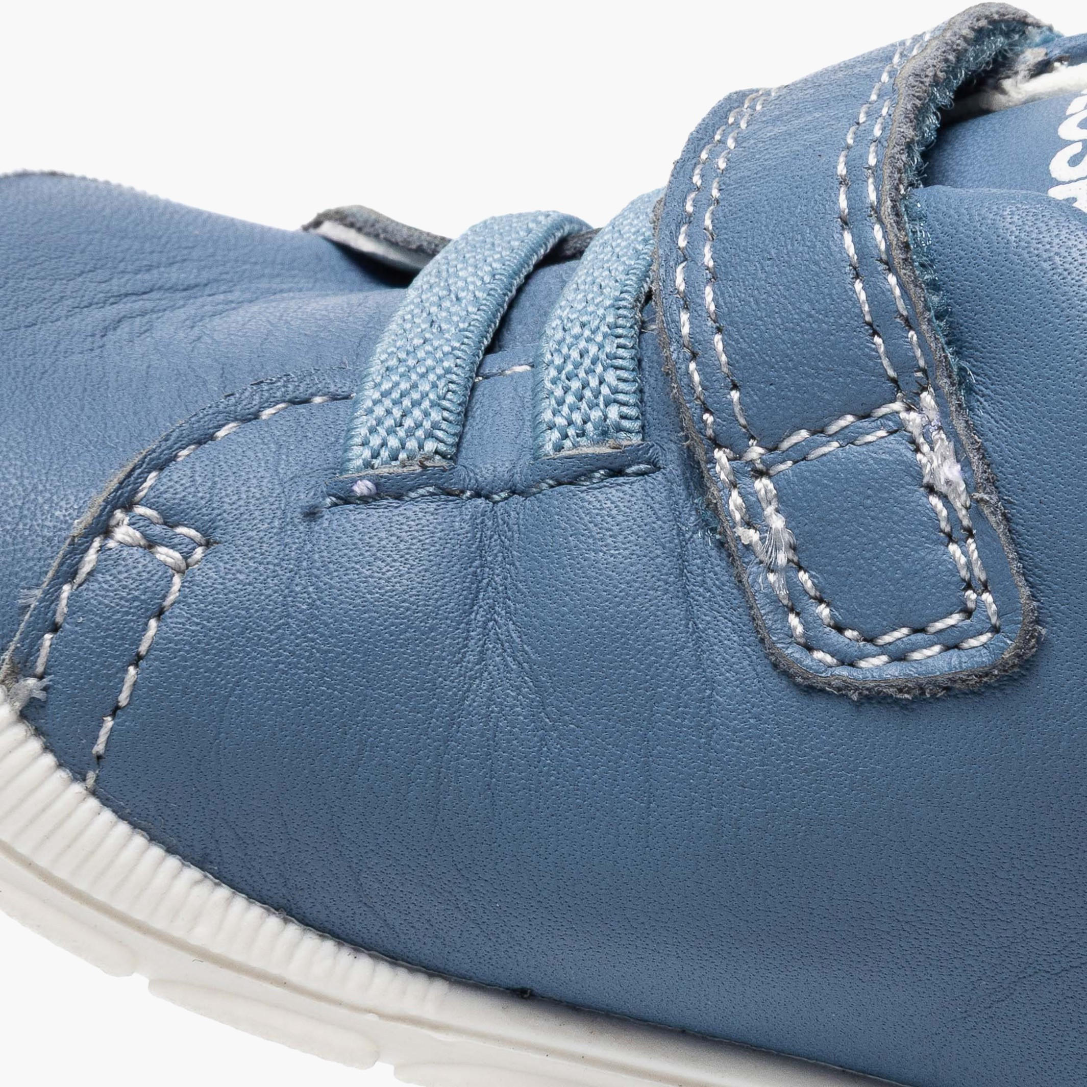 Pablosky Leather Ankle Sneakers with Hook & Loop Closure-baby-boys-shoes-closedshoes-image-7
