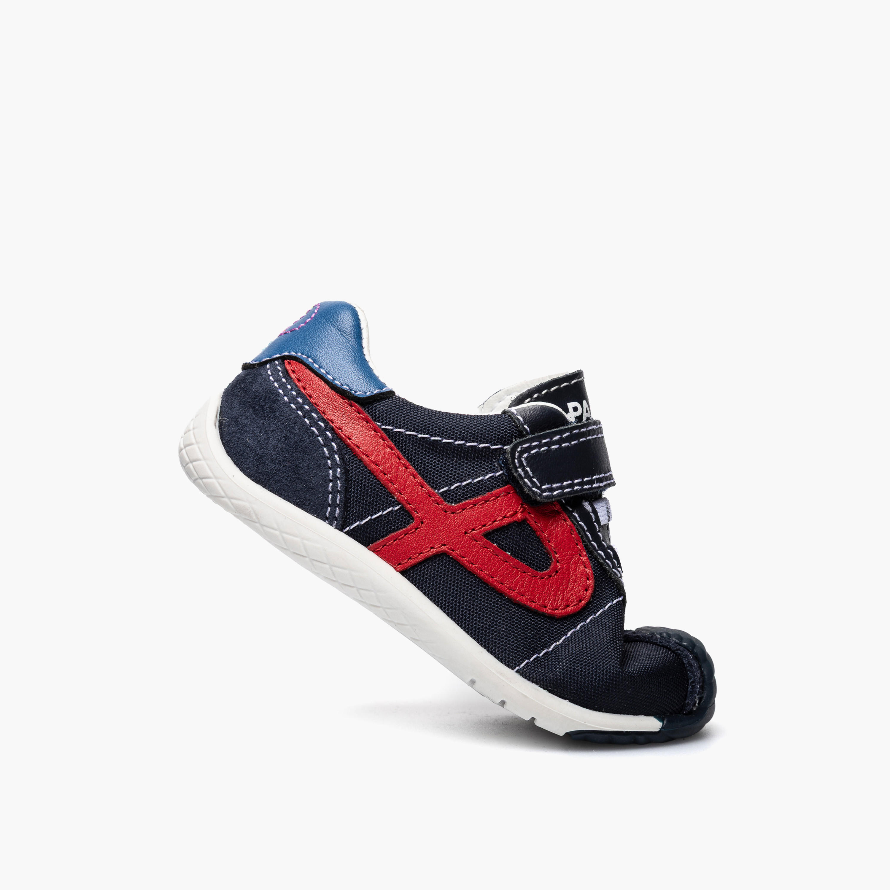 Pablosky Leather Ankle Sneakers with Hook & Loop Closure-baby-boys-shoes-closedshoes-image-5