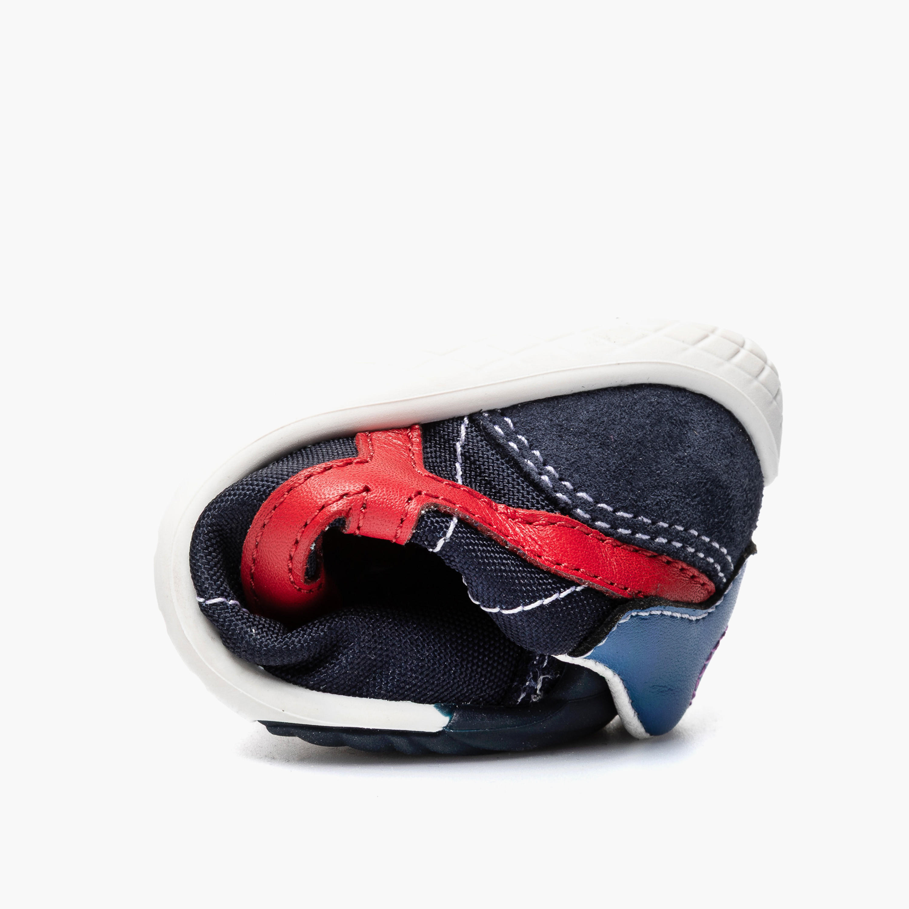 Pablosky Leather Ankle Sneakers with Hook & Loop Closure-baby-boys-shoes-closedshoes-image-6