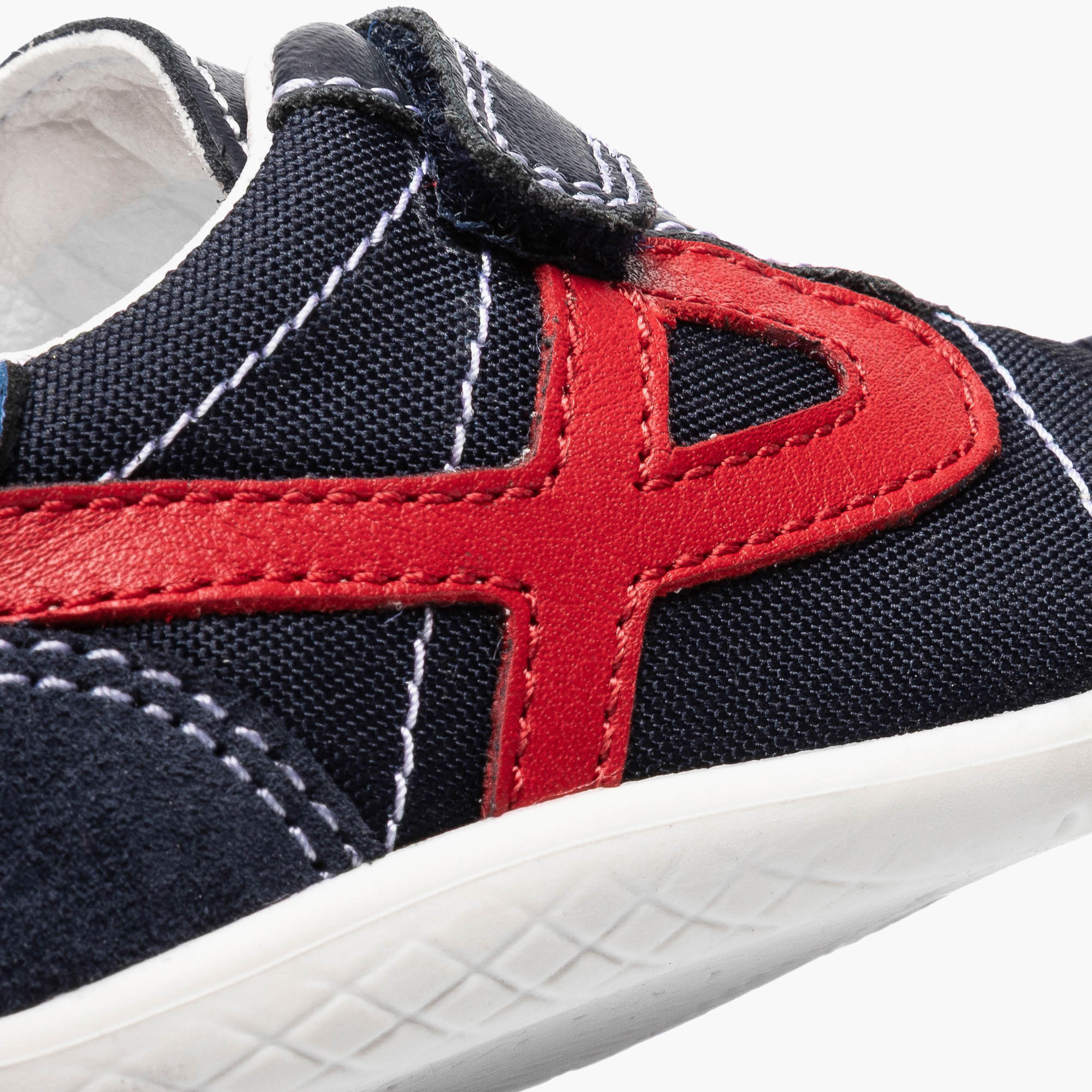 Pablosky Leather Ankle Sneakers with Hook & Loop Closure-baby-boys-shoes-closedshoes-image-7
