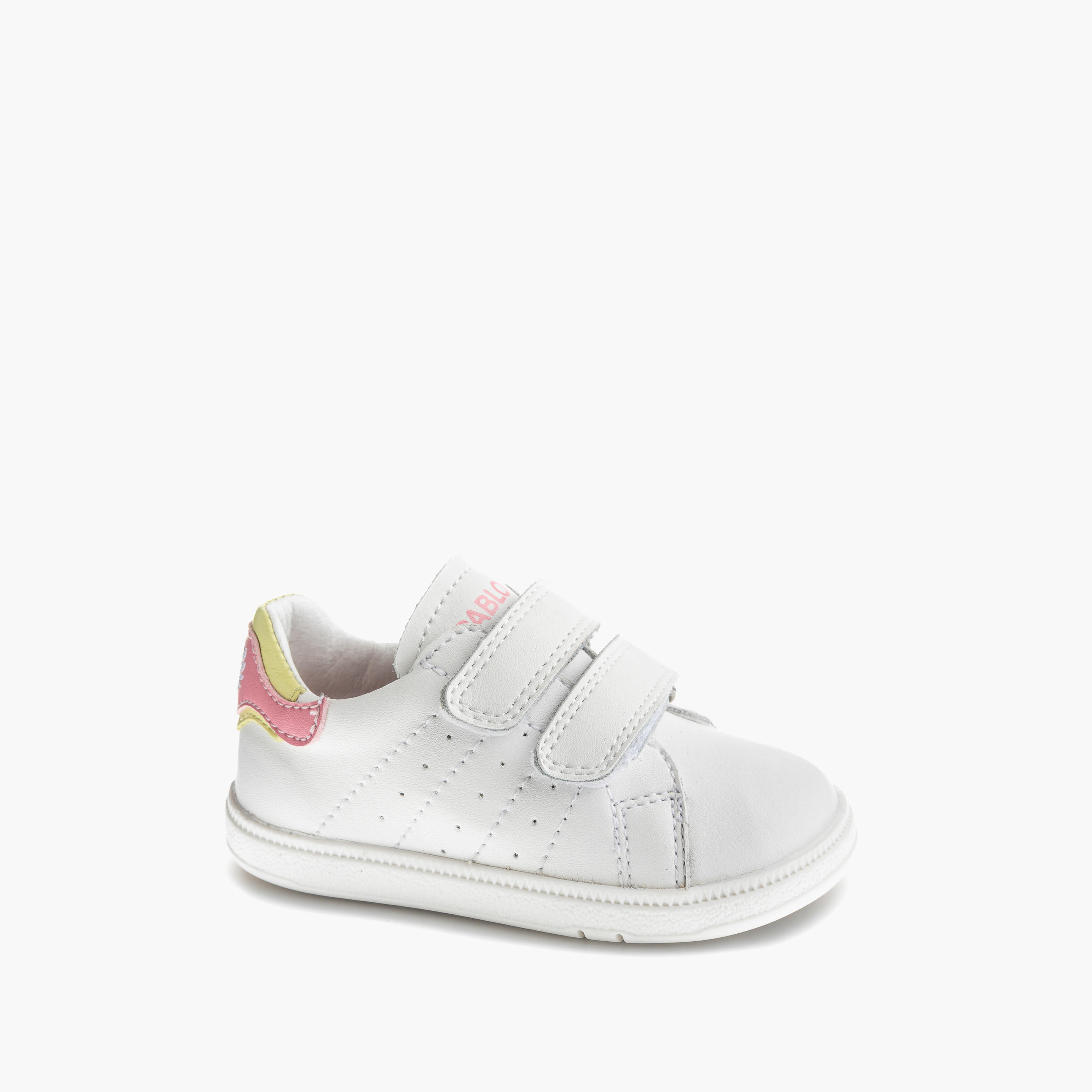 Pablosky Ankle Sneakers with Hook & Loop Closure-baby-girls-shoes-closedshoes-image-1