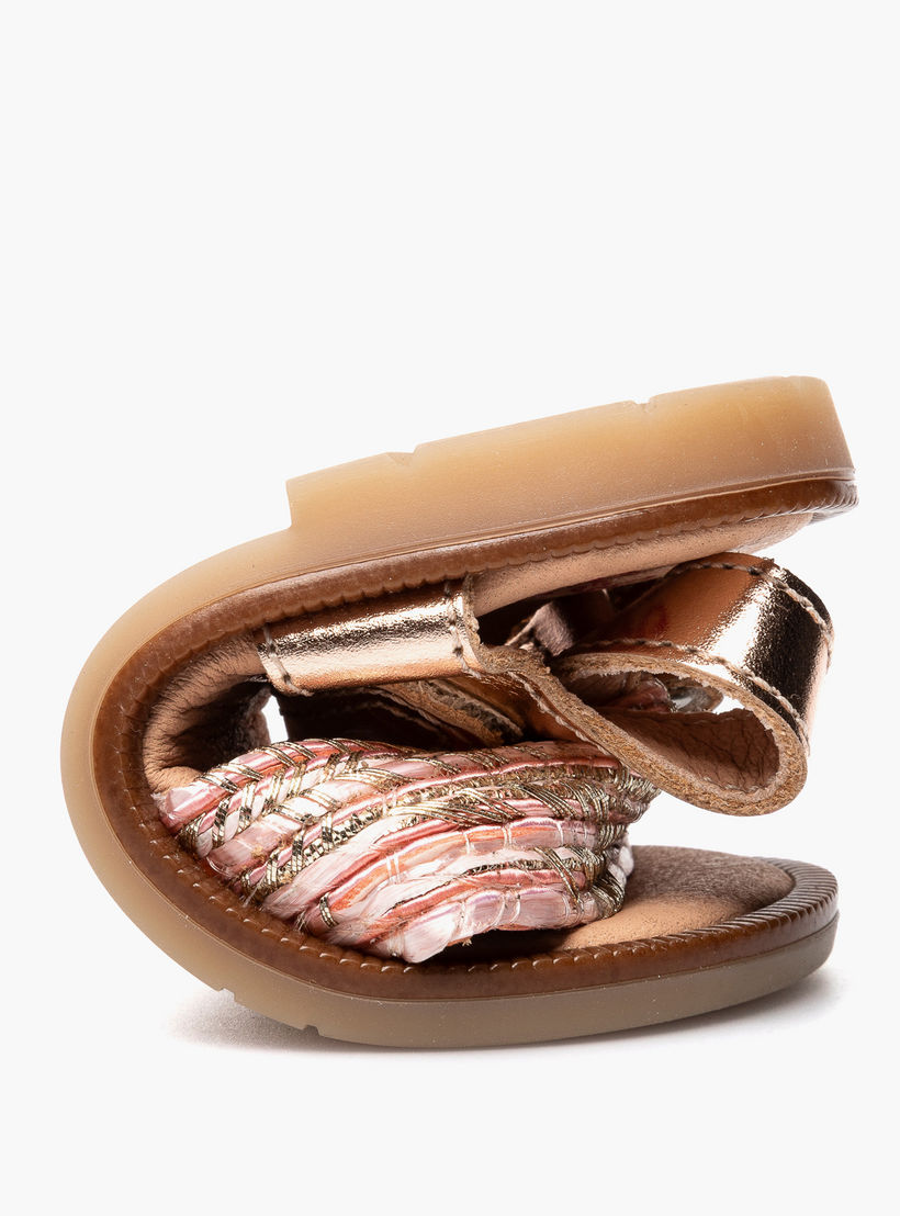 صندل بشريط إغلاق لاصق وبتصميم مضفر من بابلوسكي-baby-girls-shoes-sandals-image-6
