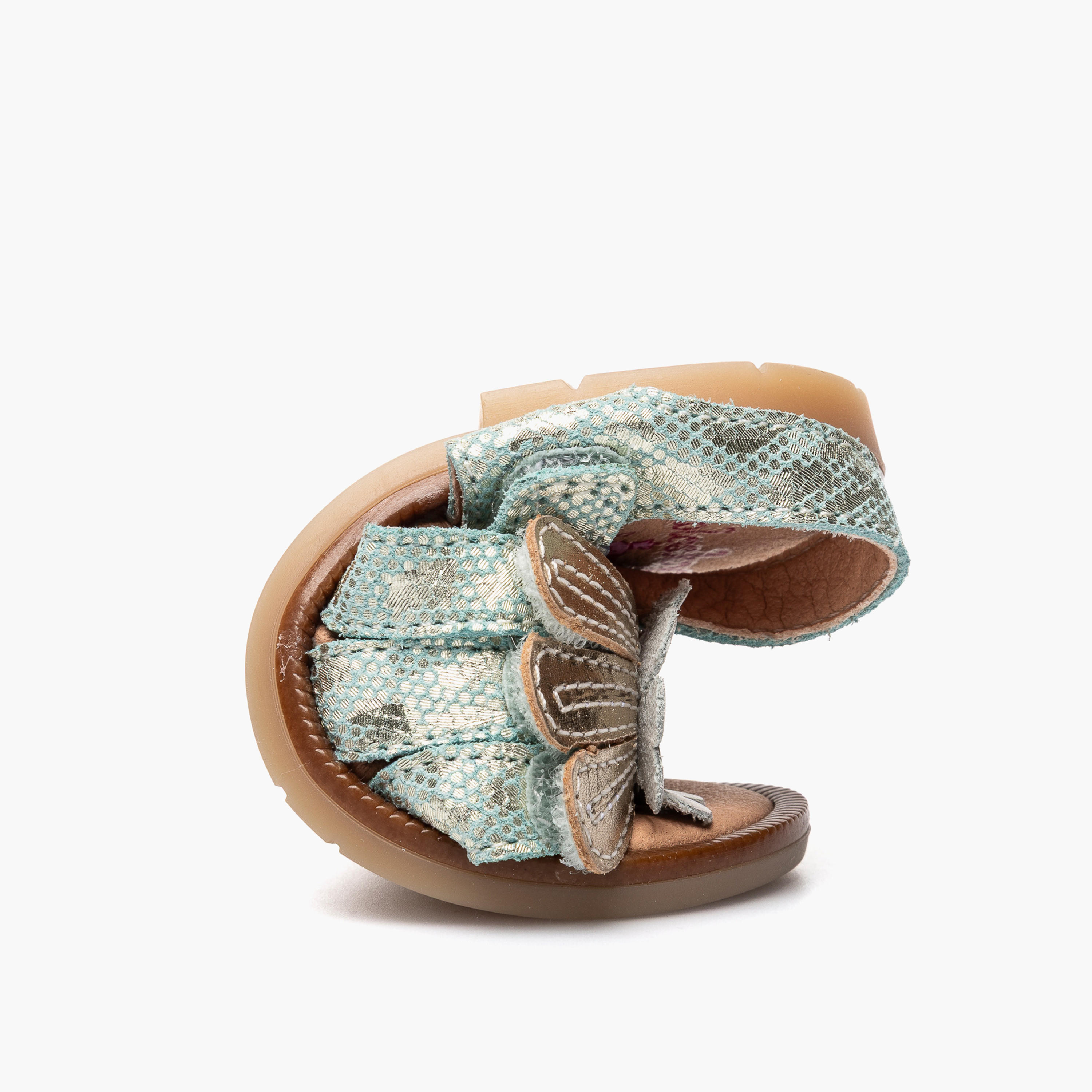 Pablosky Sandals with Hook & Loop Closure, Floral Accent-baby-girls-shoes-sandals-image-6