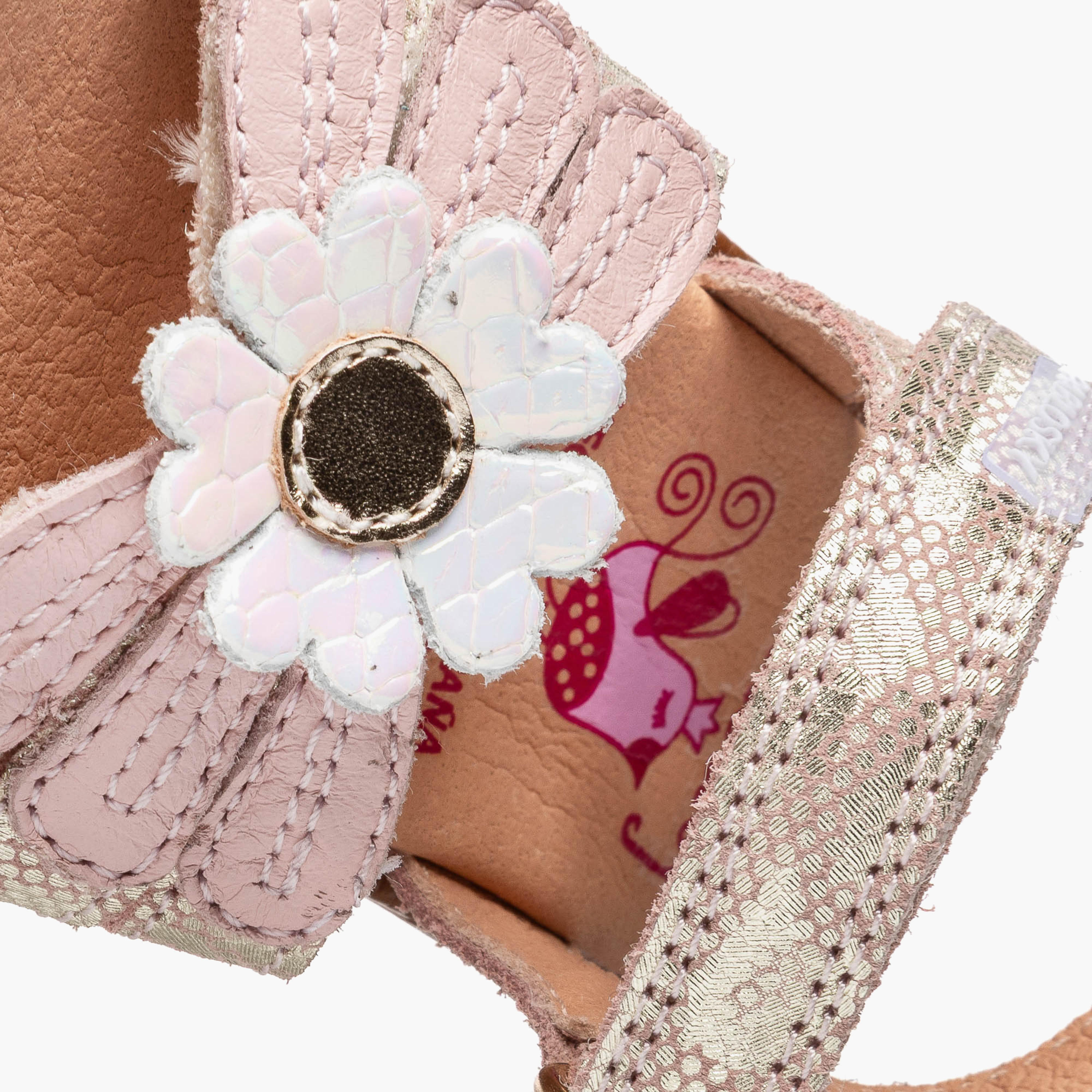 Pablosky Leather Strap Sandals with Hook & Loop Closure-baby-girls-shoes-sandals-image-7