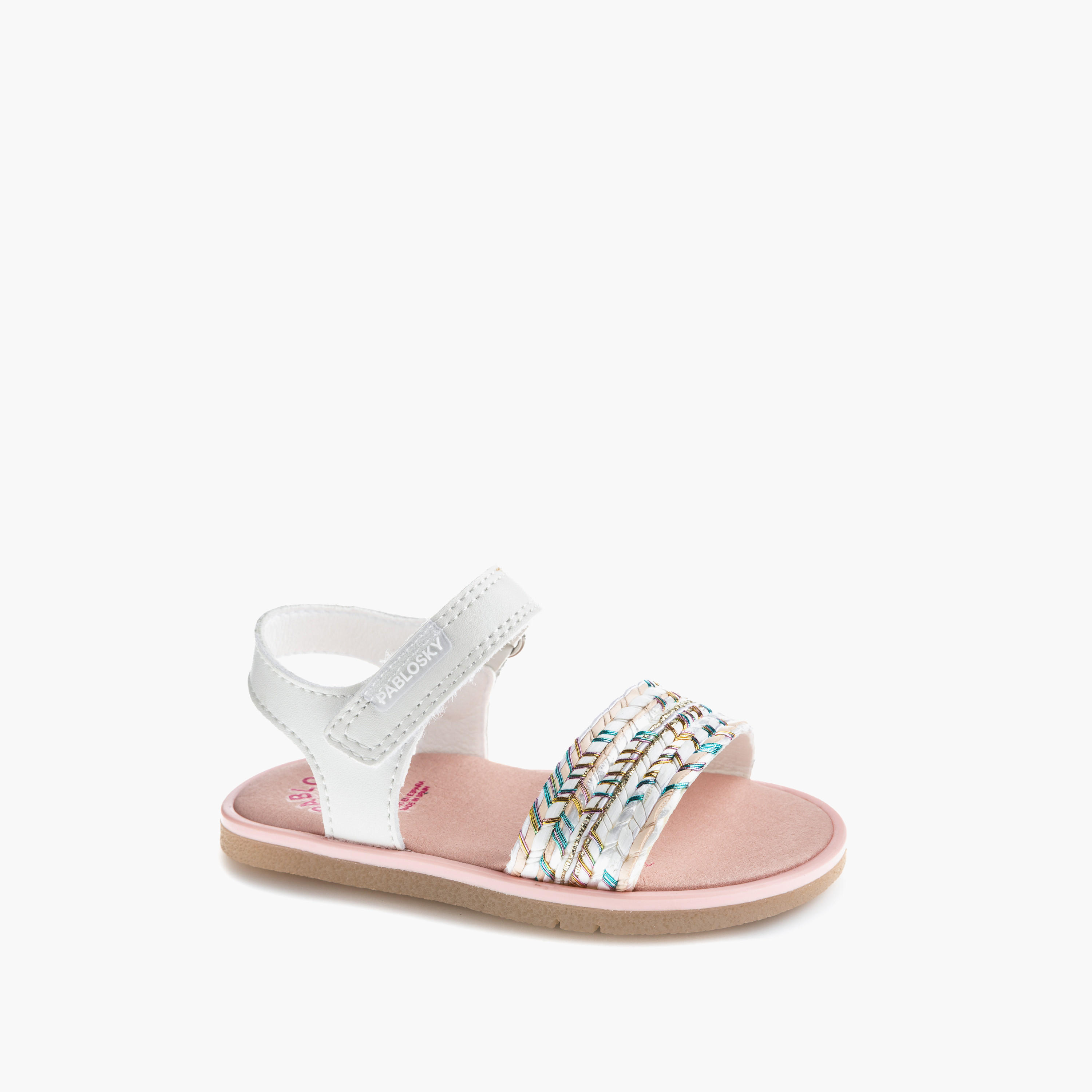 Pablosky Sandals with Hook and Loop Closure-baby-girls-shoes-sandals-image-1