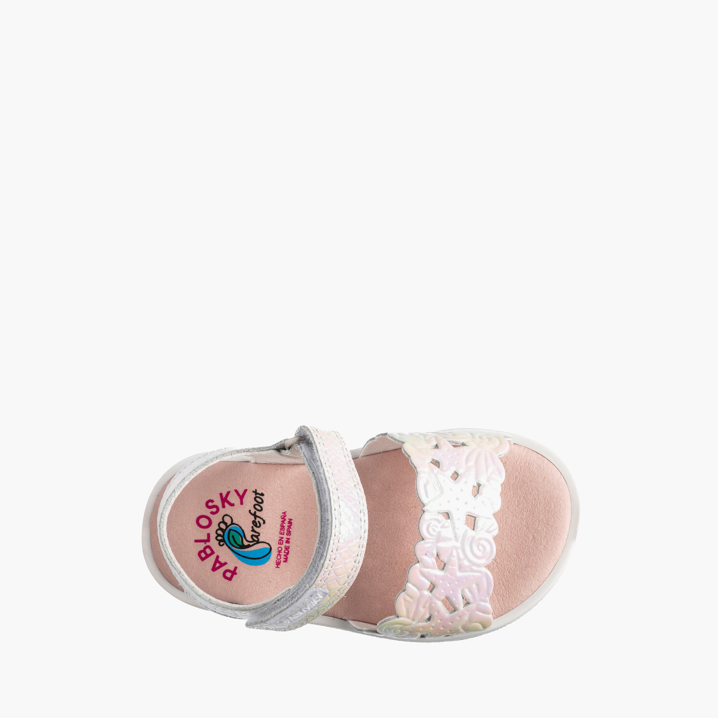 صندل بتصميم مفرغ وشريط إغلاق لاصق من بابلوسكي-baby-girls-shoes-sandals-image-4